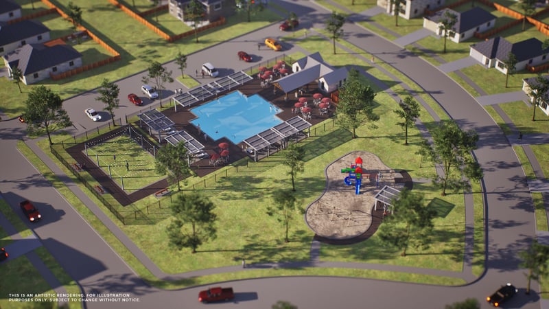 Community Amenity Center Pool and Playground