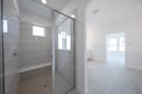 primary bathroom with walk-in shower