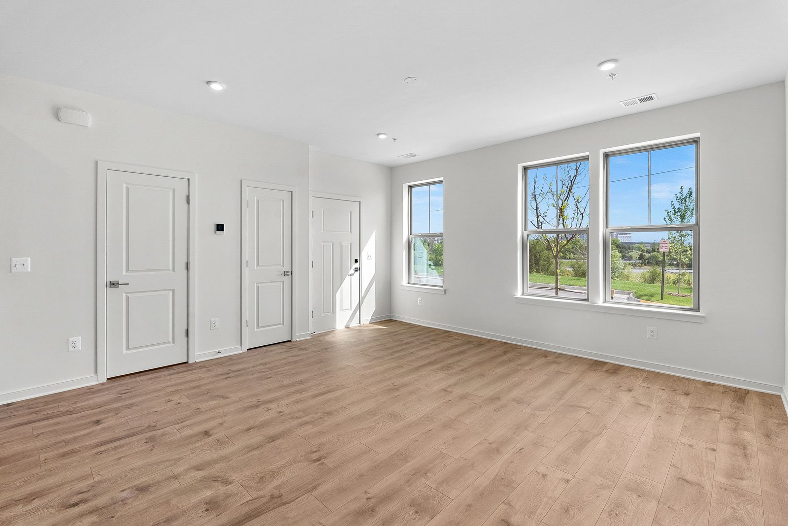 great room with a closet