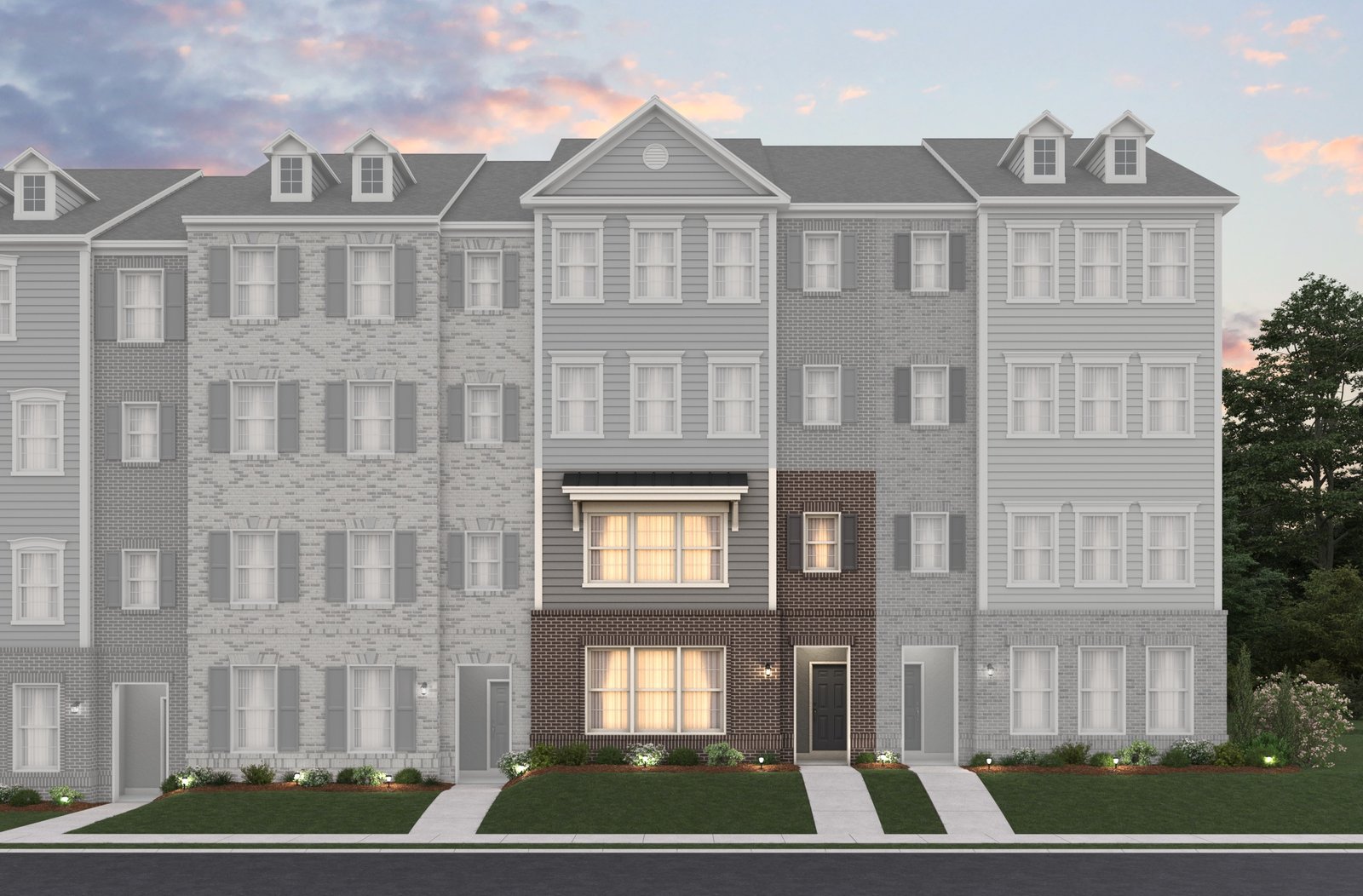 2-story, 1-car garage exterior
