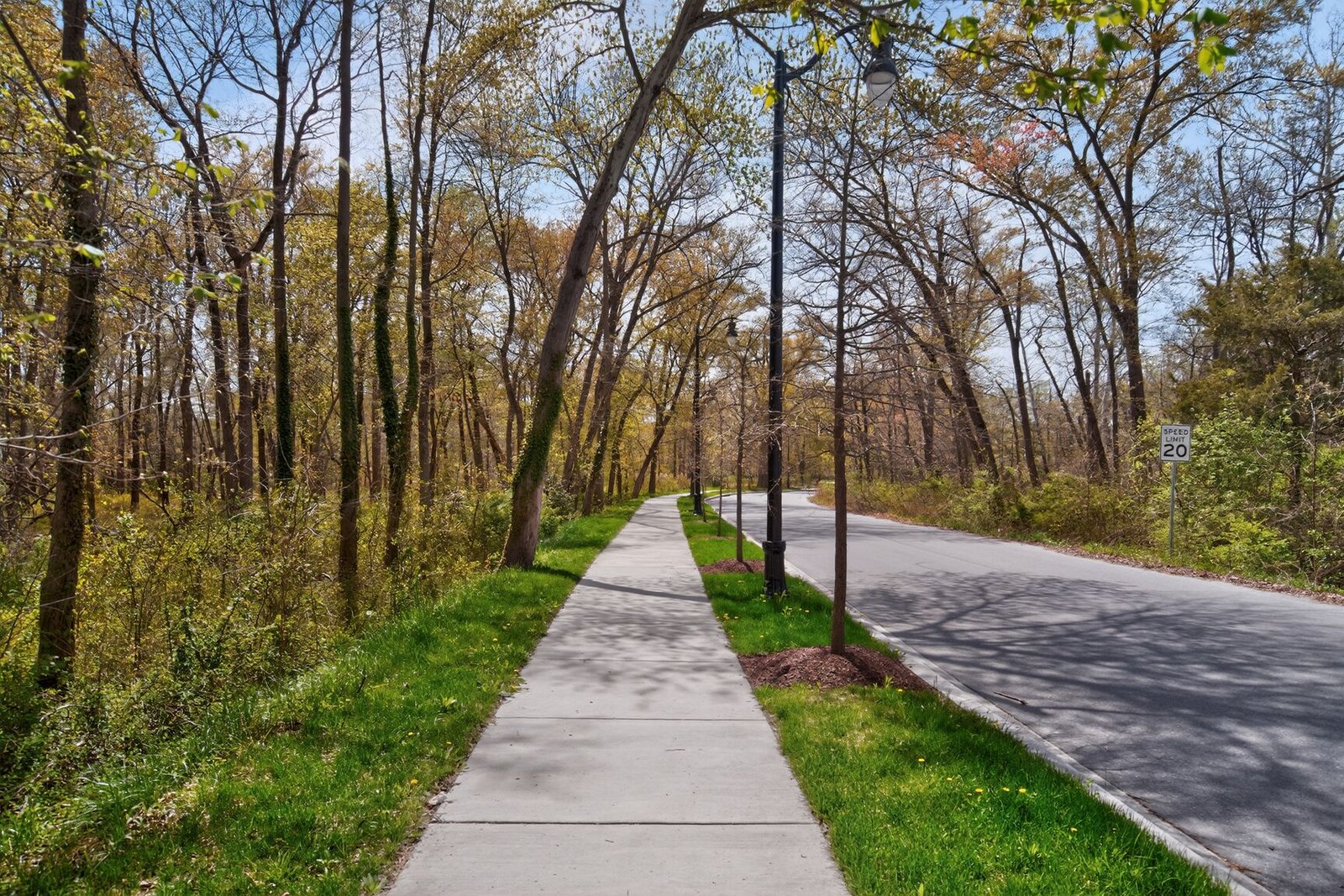 paved walking trails throughout the community