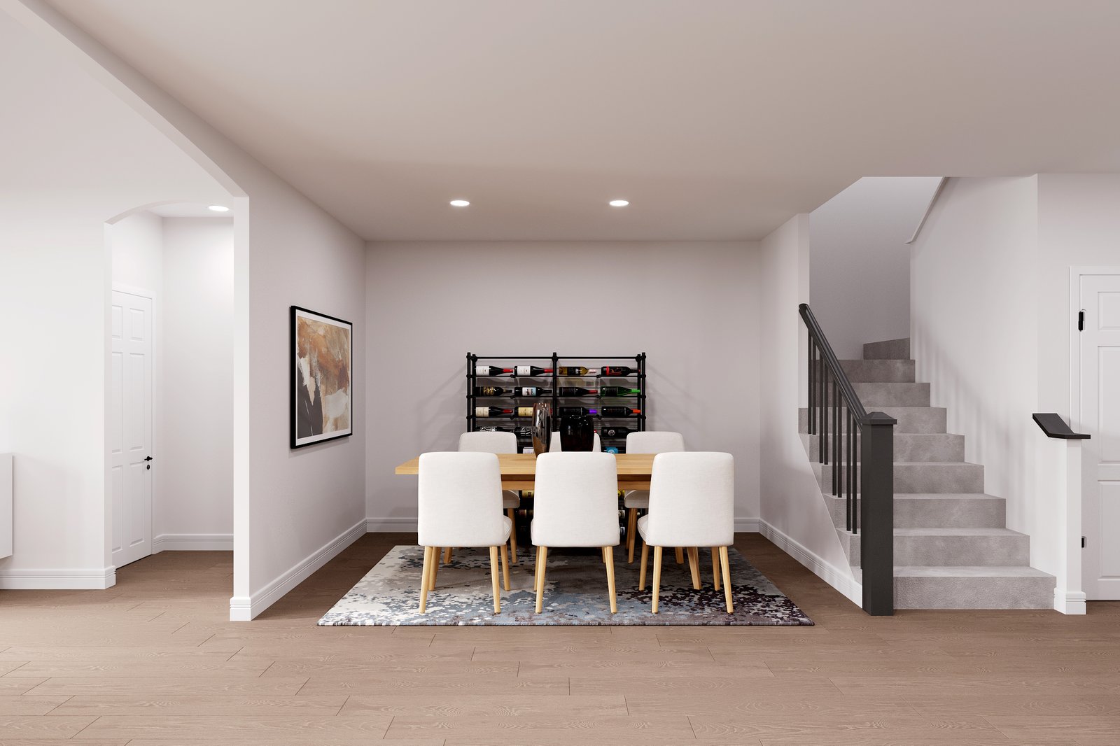 dining area with table and chairs