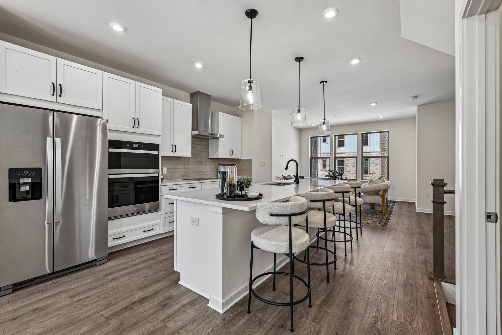 kitchen with an island