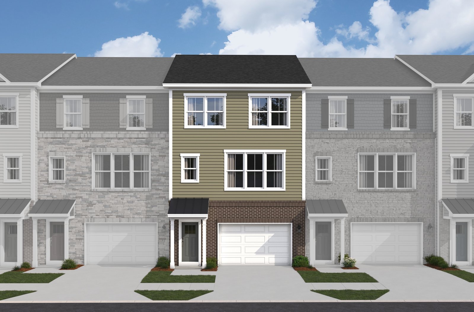 3-level townhome exterior