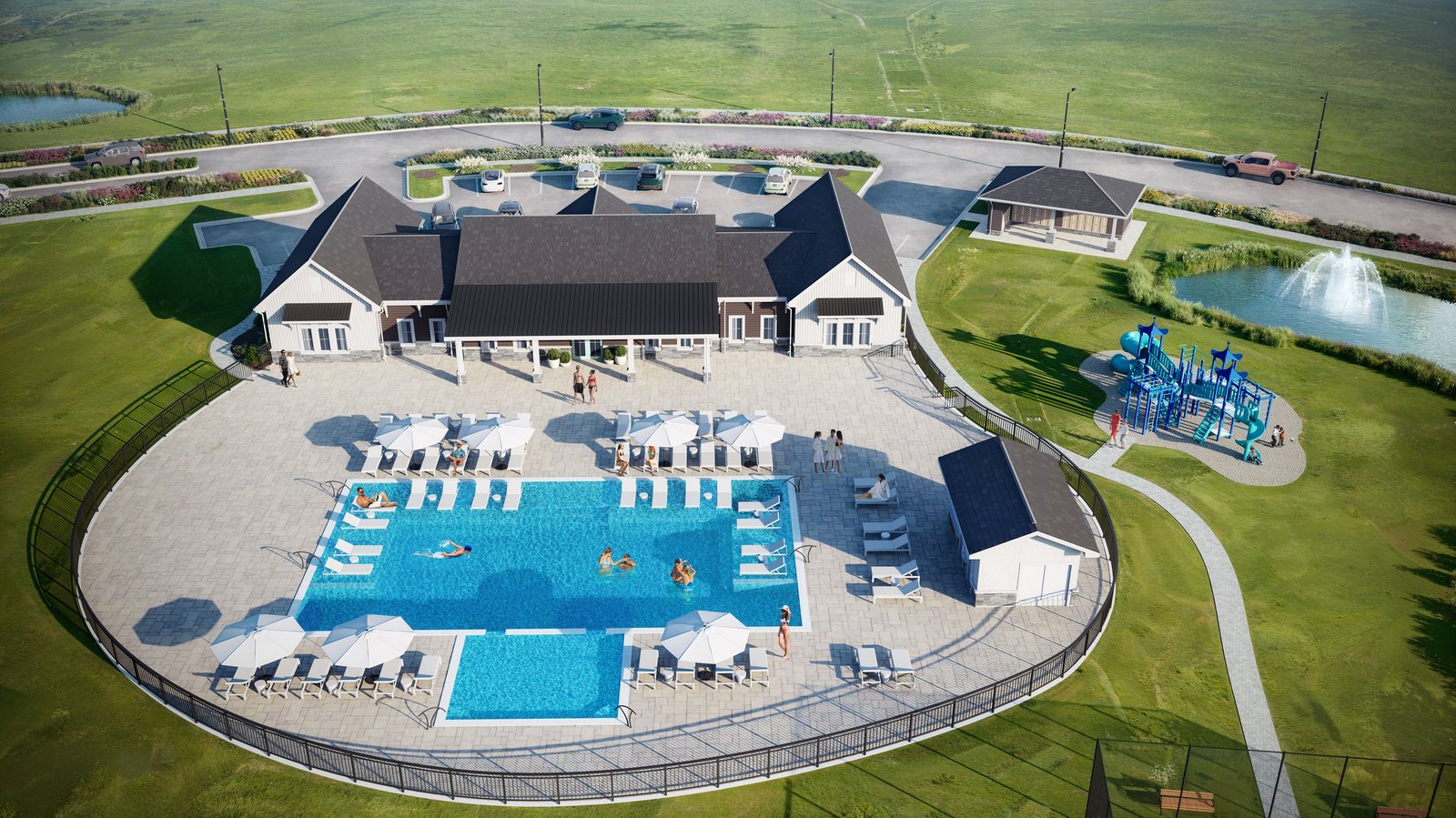 rendering of the community pool