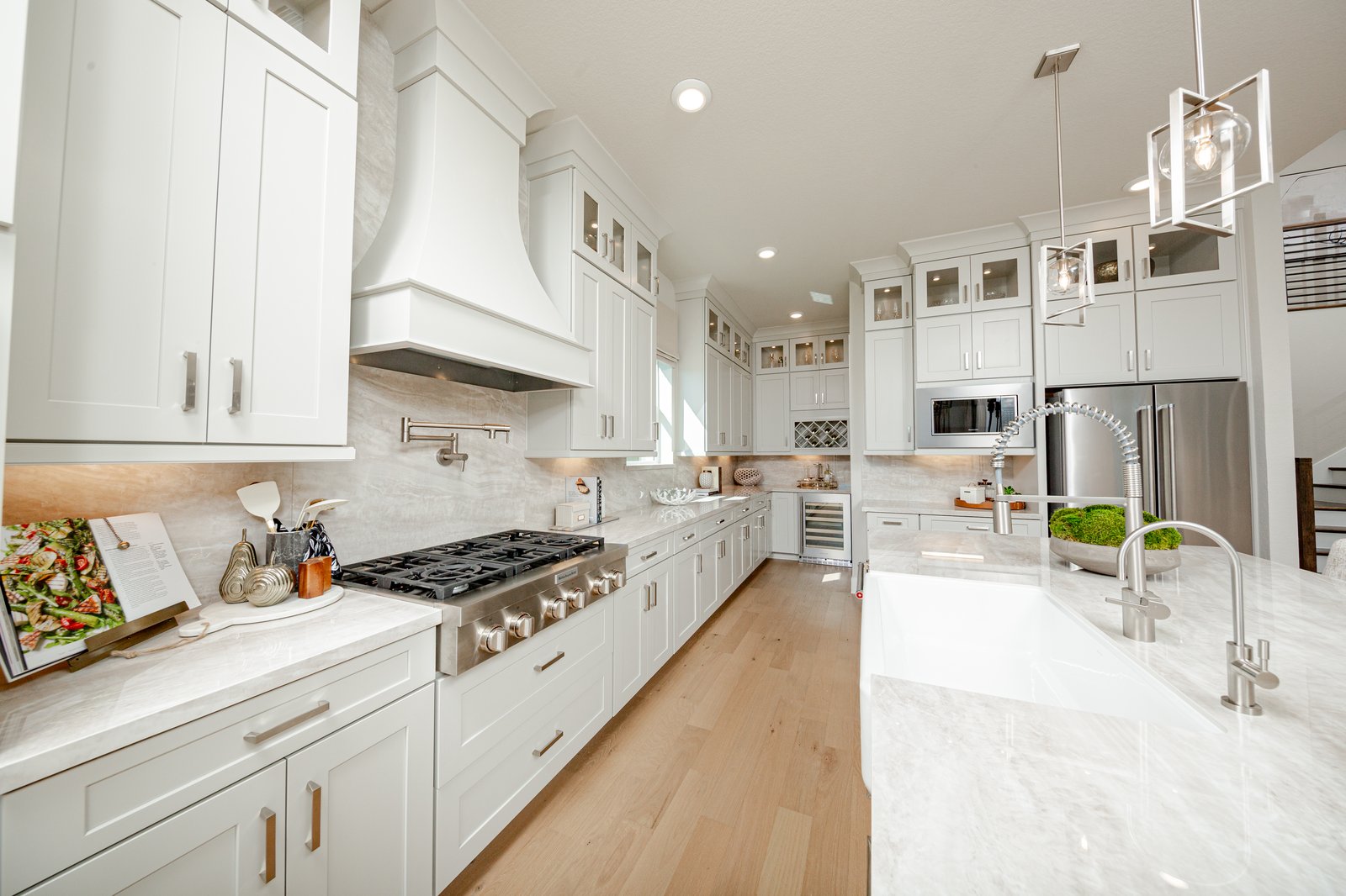 spacious kitchen with abundance of cabinets