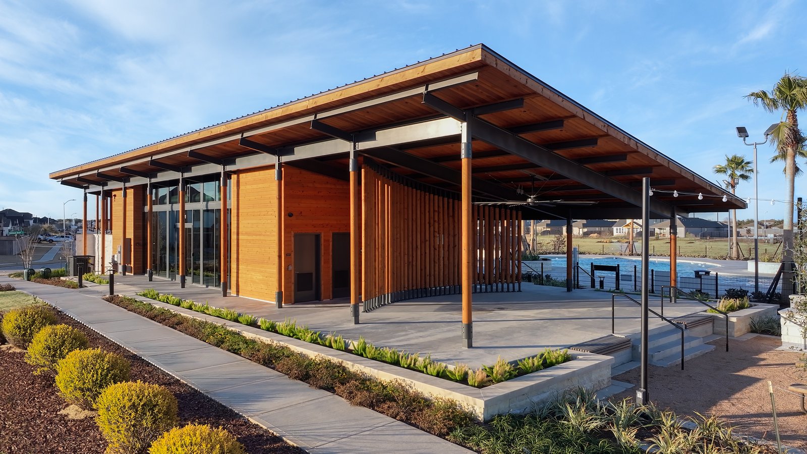 amenity center with community gathering space