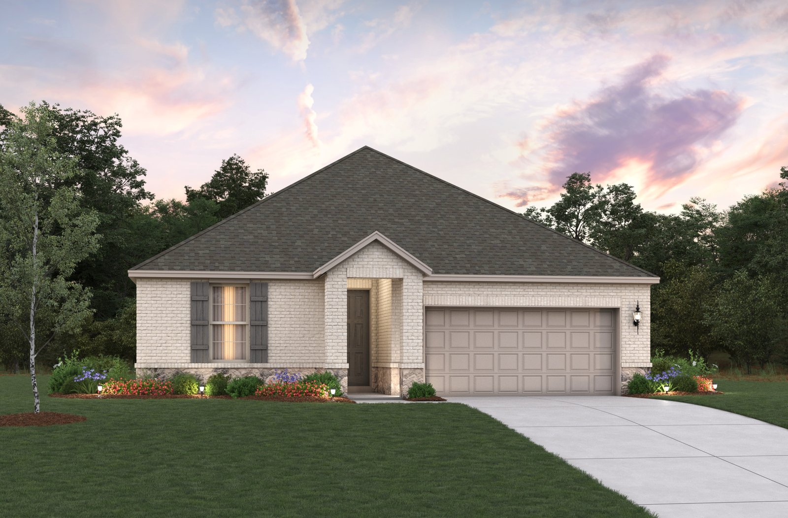 home exterior with brick