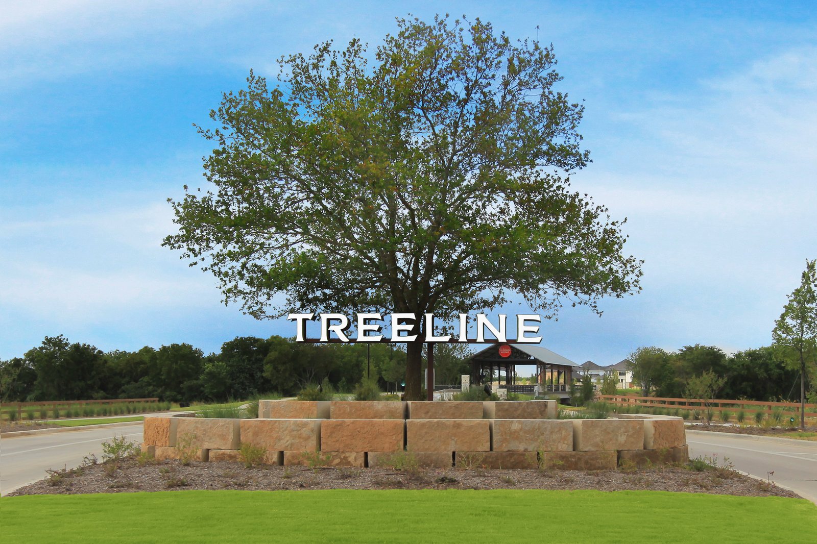 photo of entryway sign into community