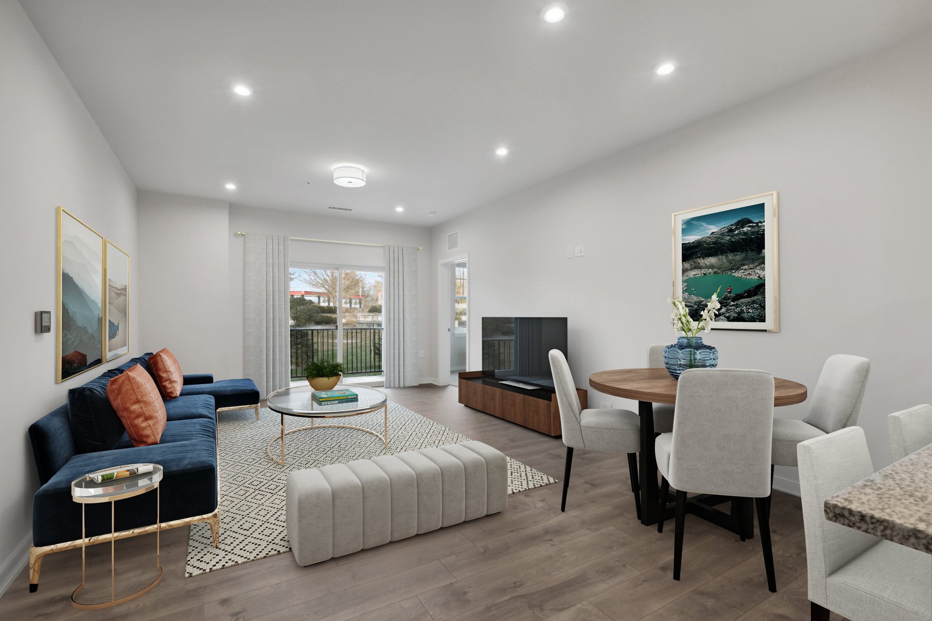 dining room with table and chairs