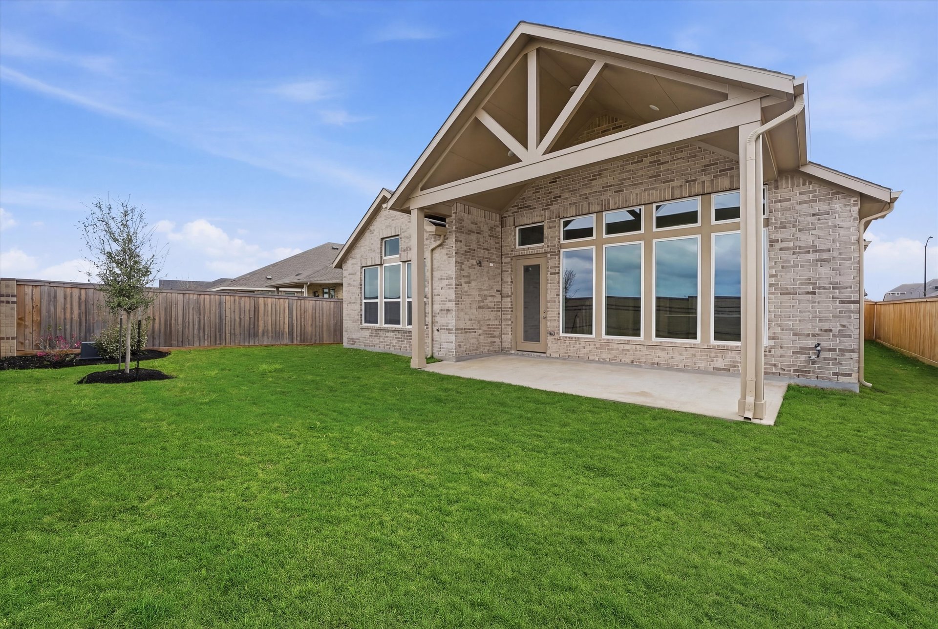 backyard with covered patio
