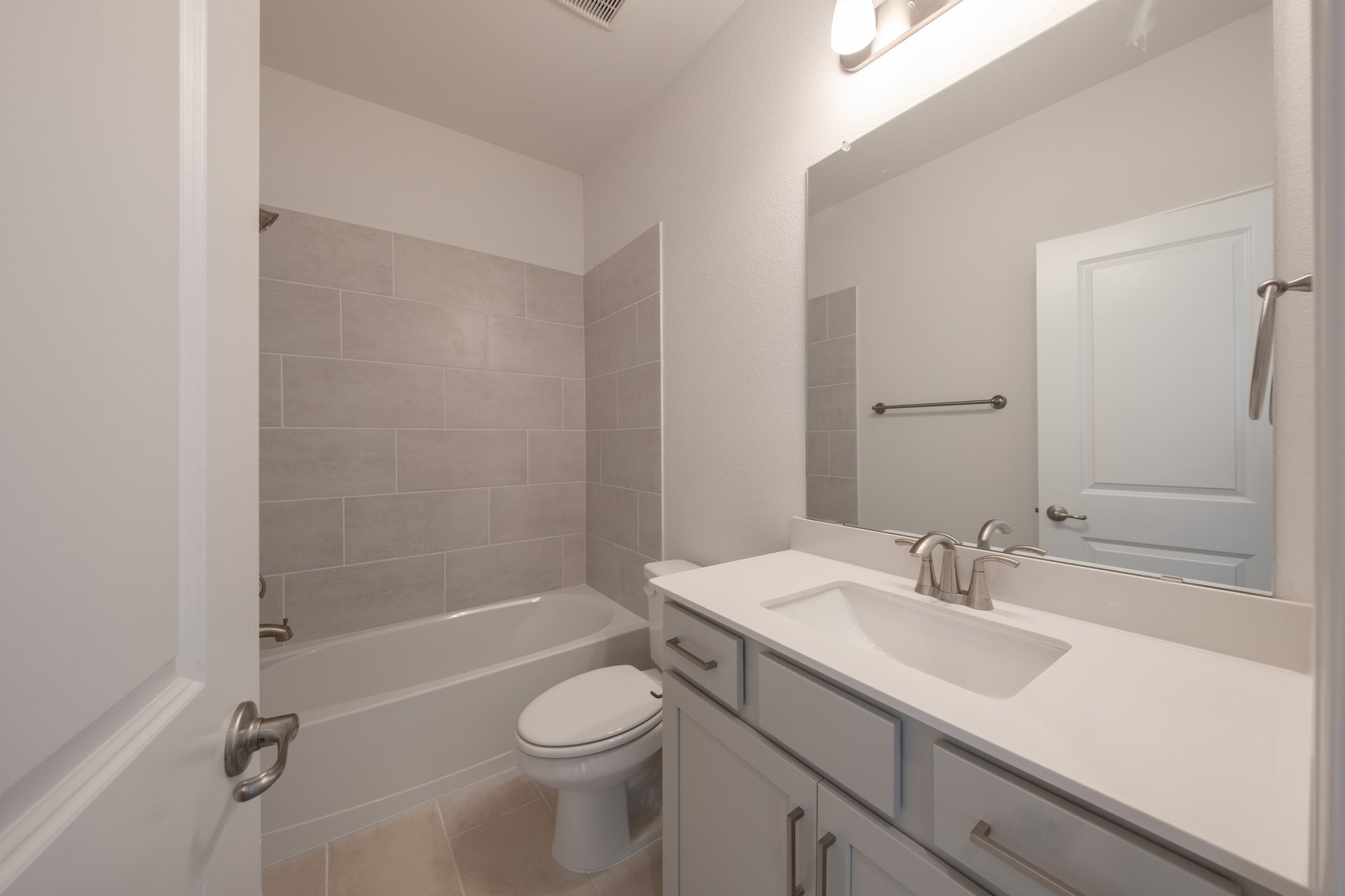 guest bathroom with soaking tub