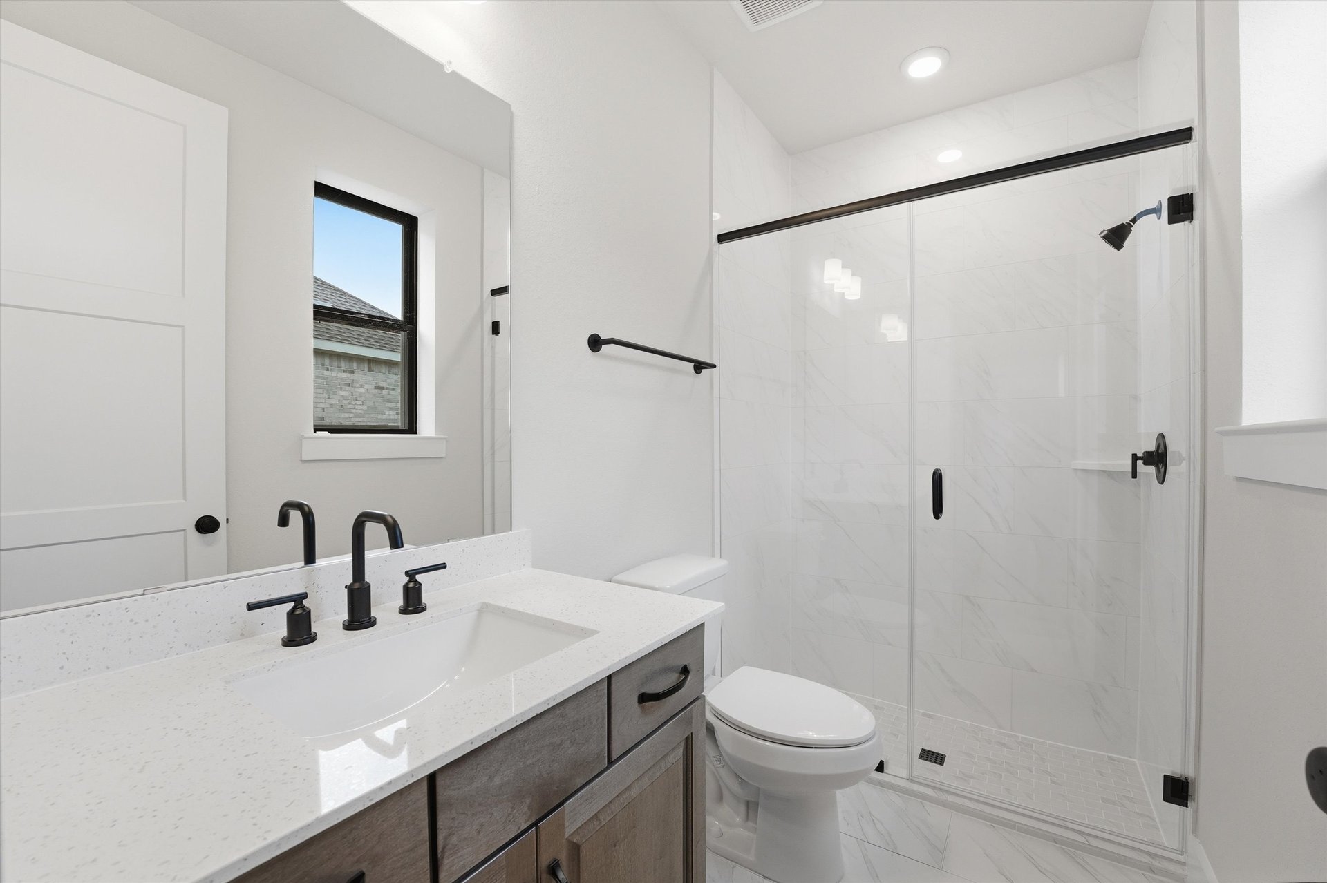 guest bathroom with shower