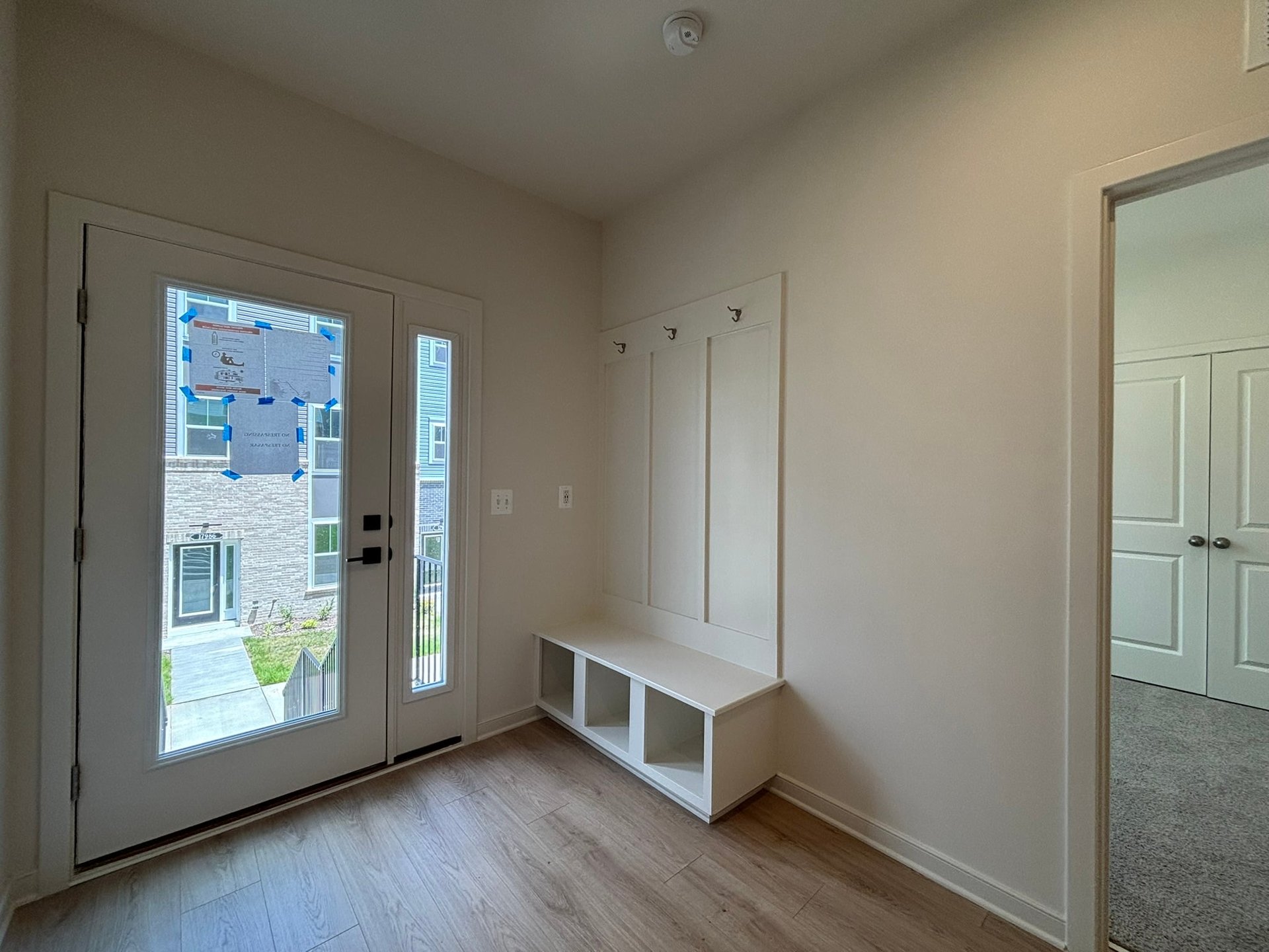 foyer with a mudroom bench