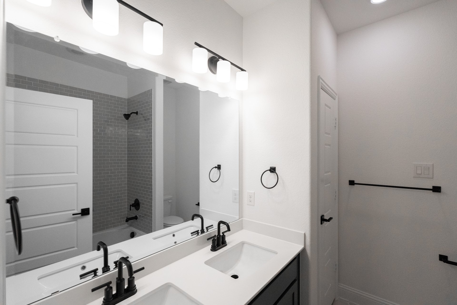 guest bathroom with soaking tub
