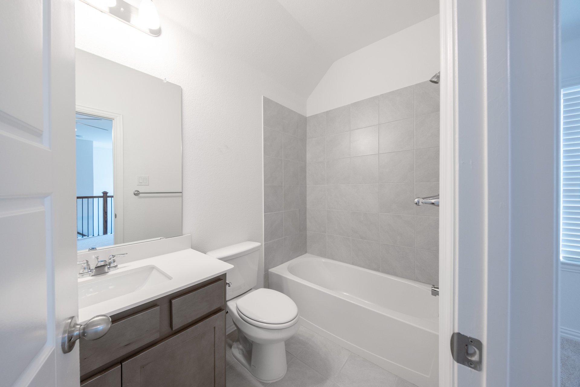 guest bathroom with soaking tub