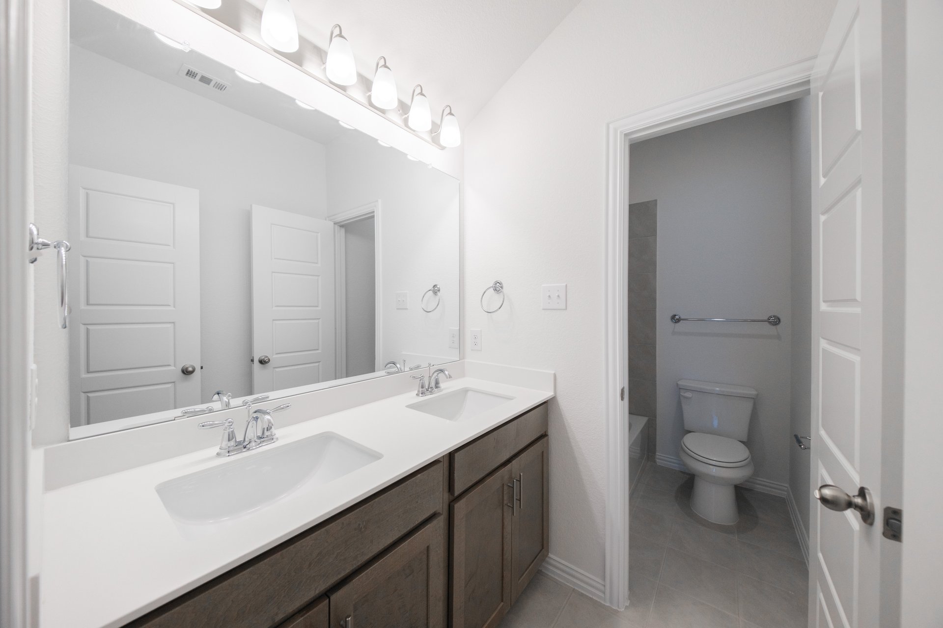 guest bathroom with soaking tub