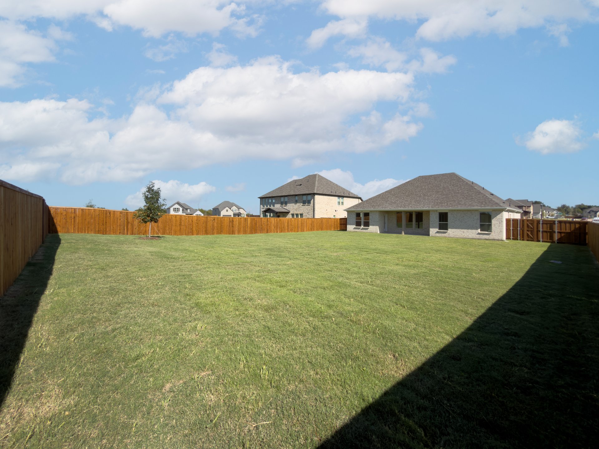 backyard of home with covered patio