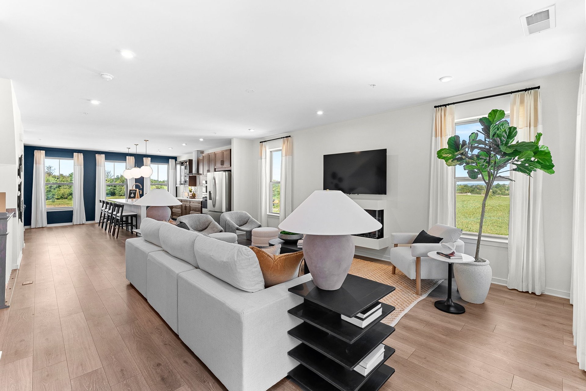 great room with access to kitchen