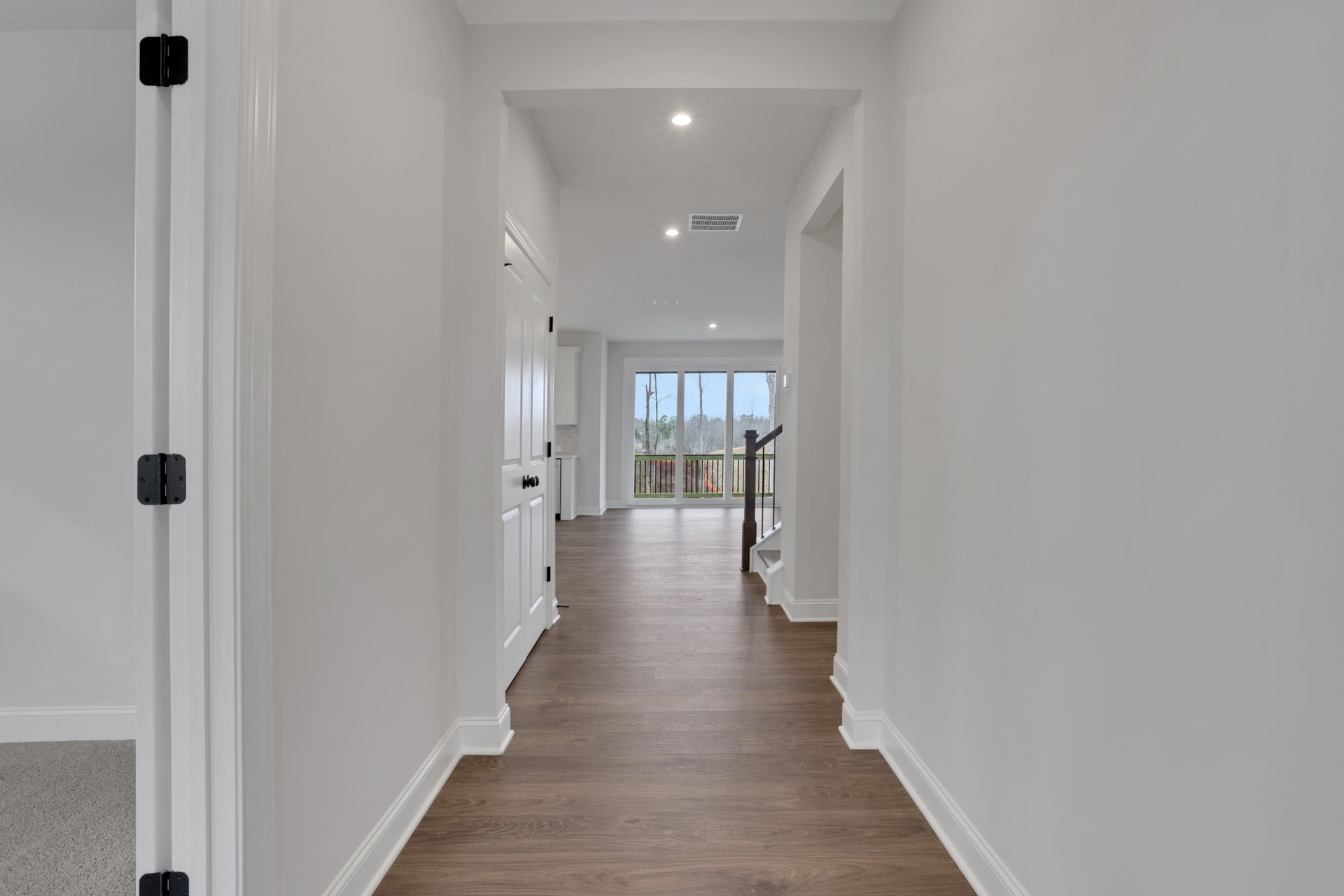 foyer with hard surface flooring