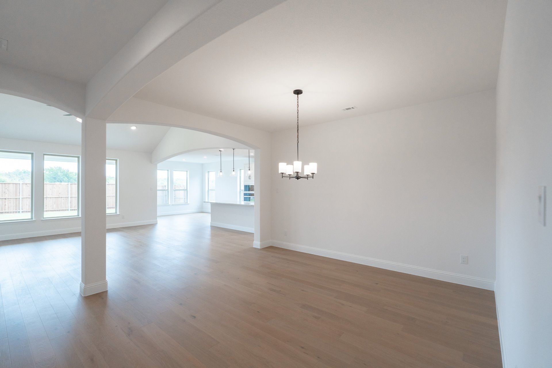 dining room with hardwood flooring