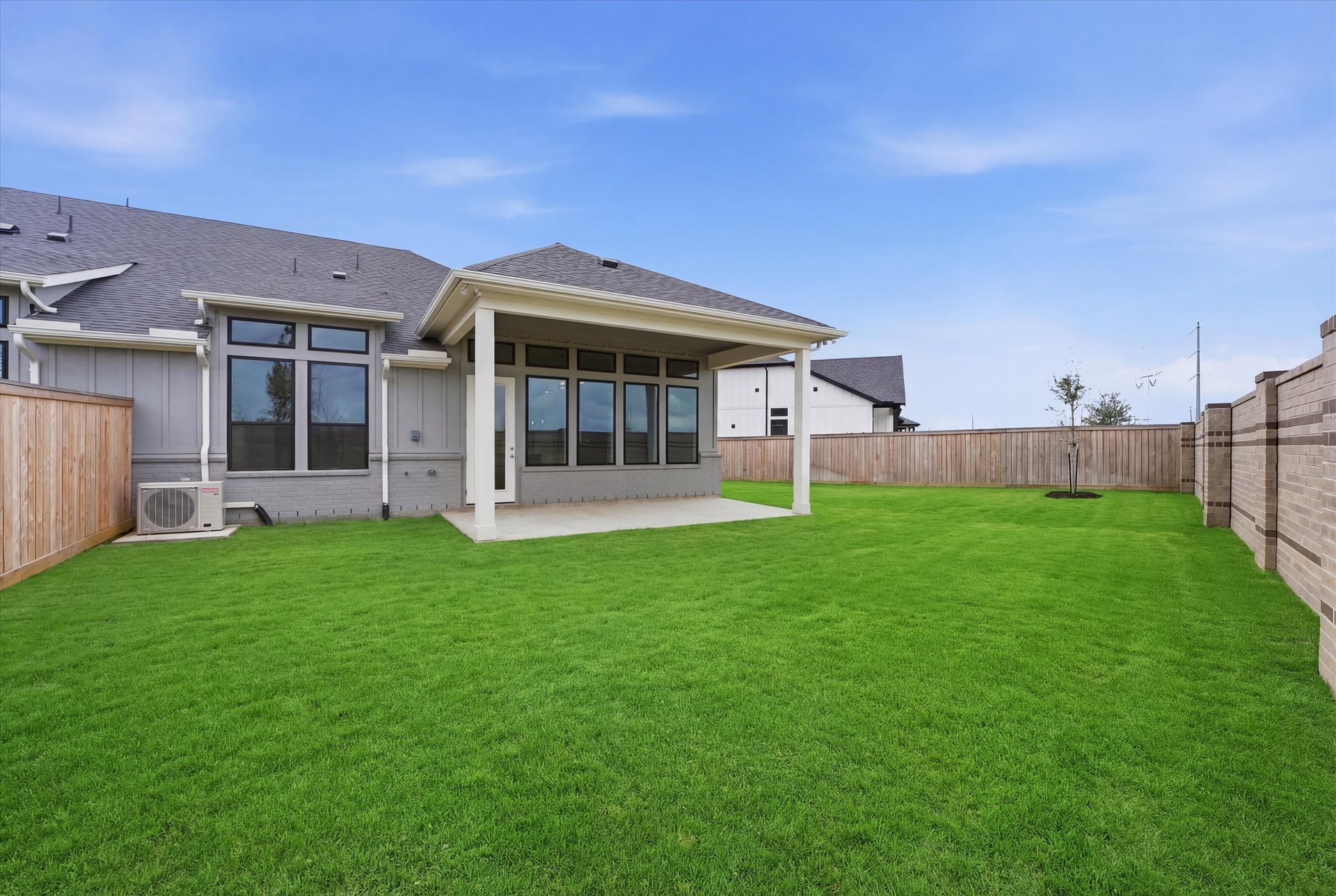 backyard with covered patio