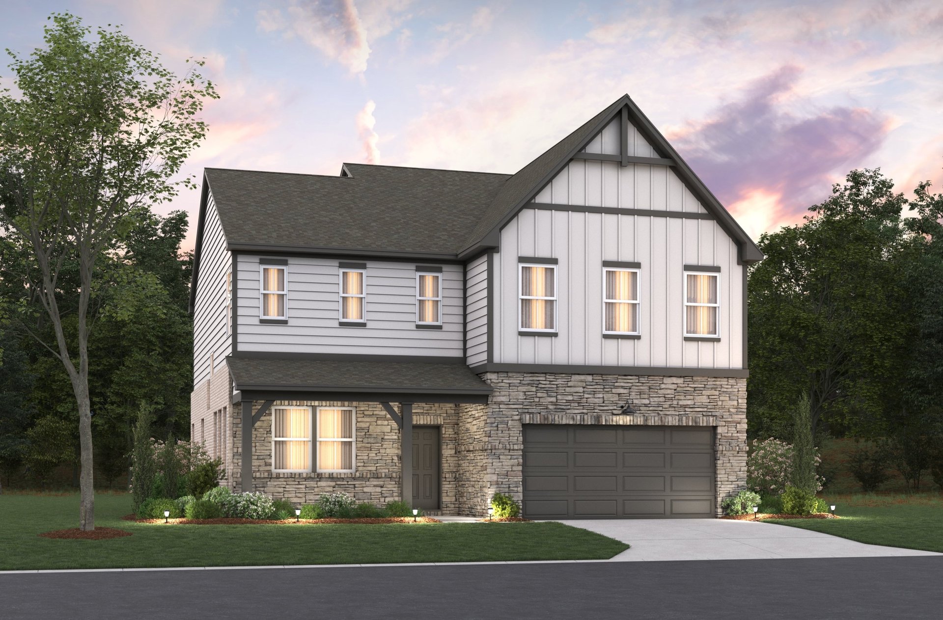 rendering of 2-story single-family home