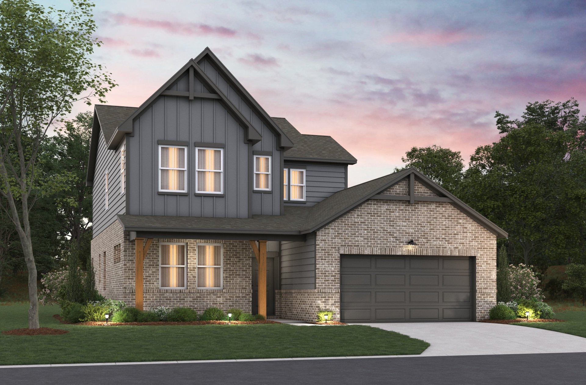 rendering of 2-story single-family home