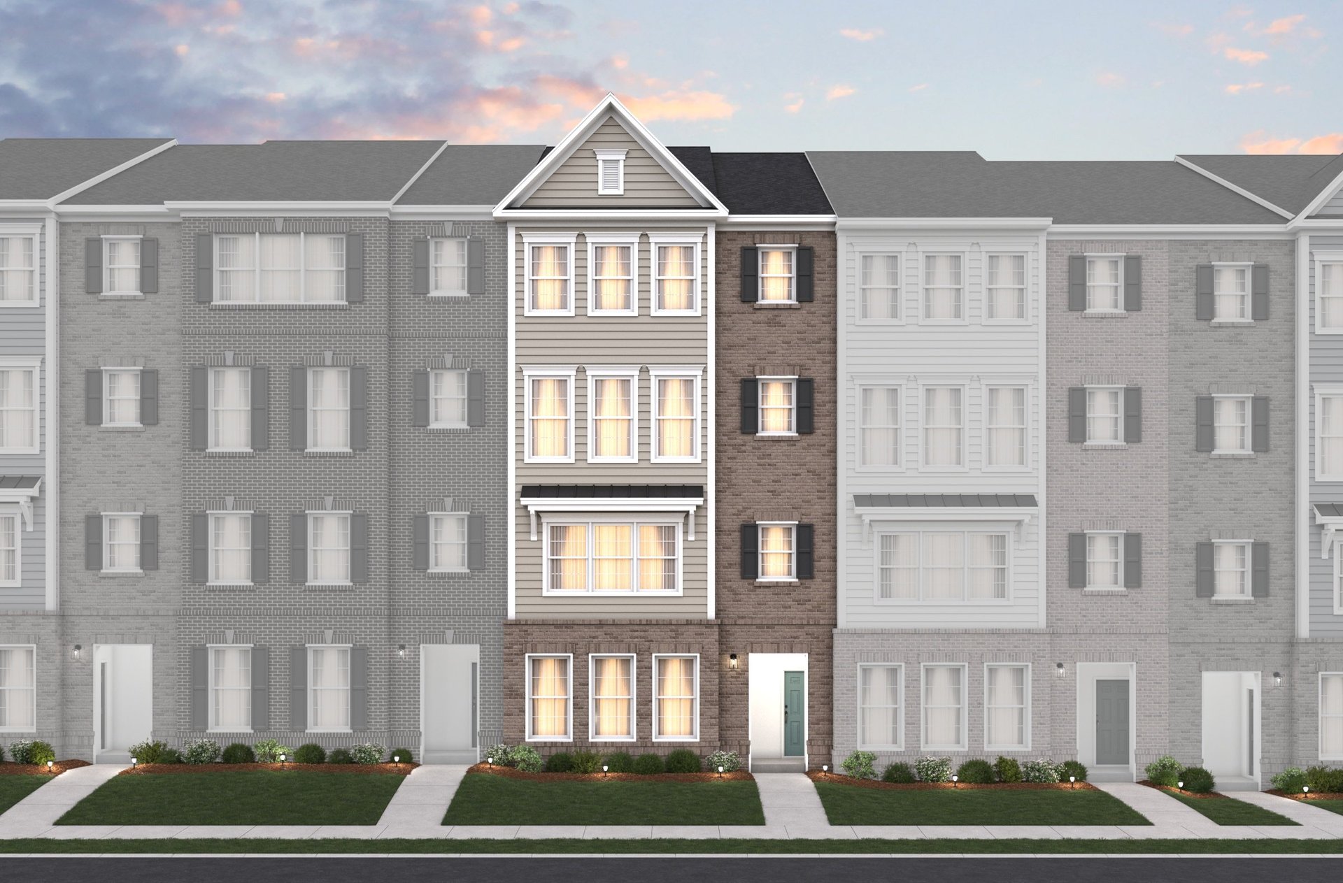 2-story, 1-car garage condo exterior