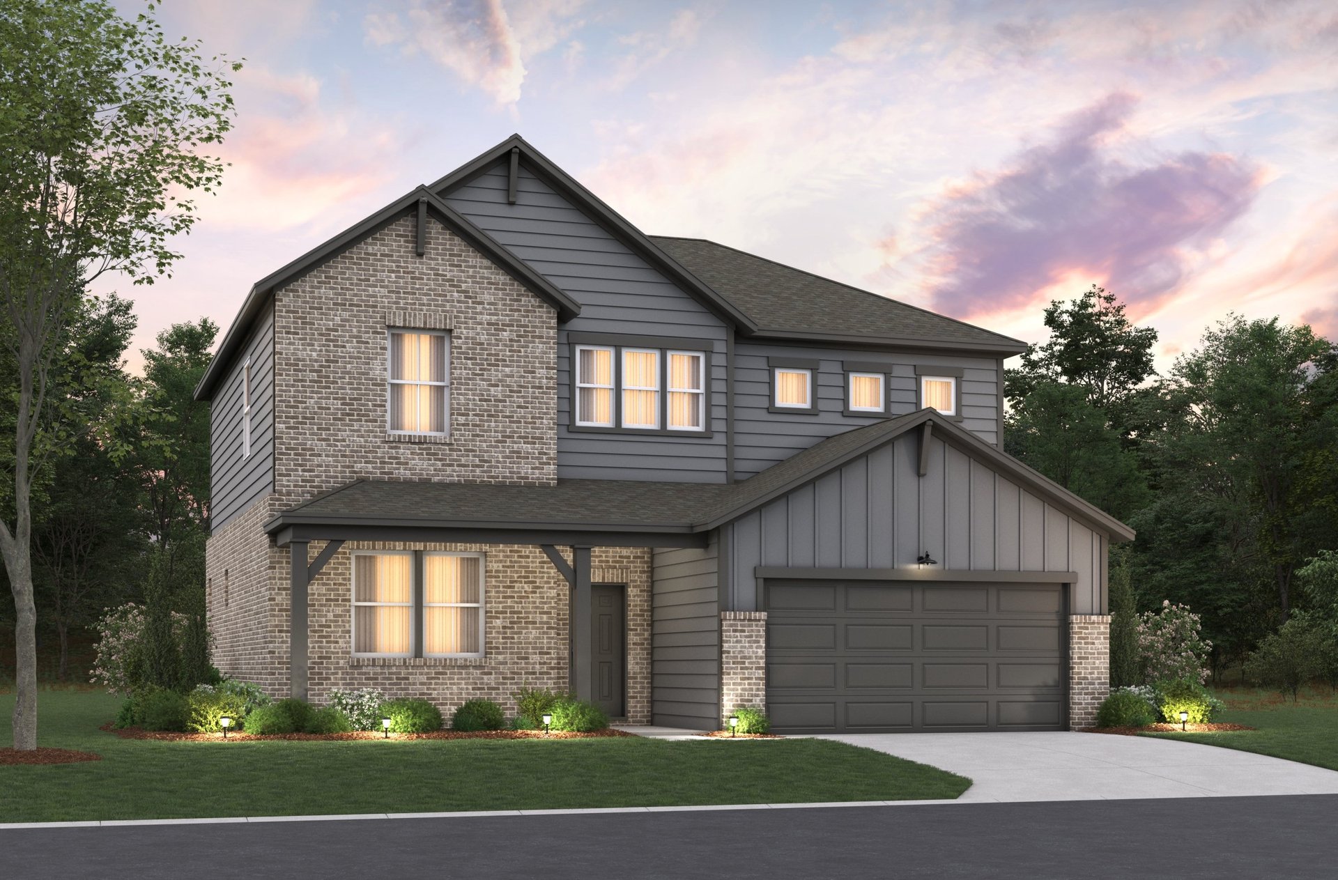 rendering of 2-story single-family home