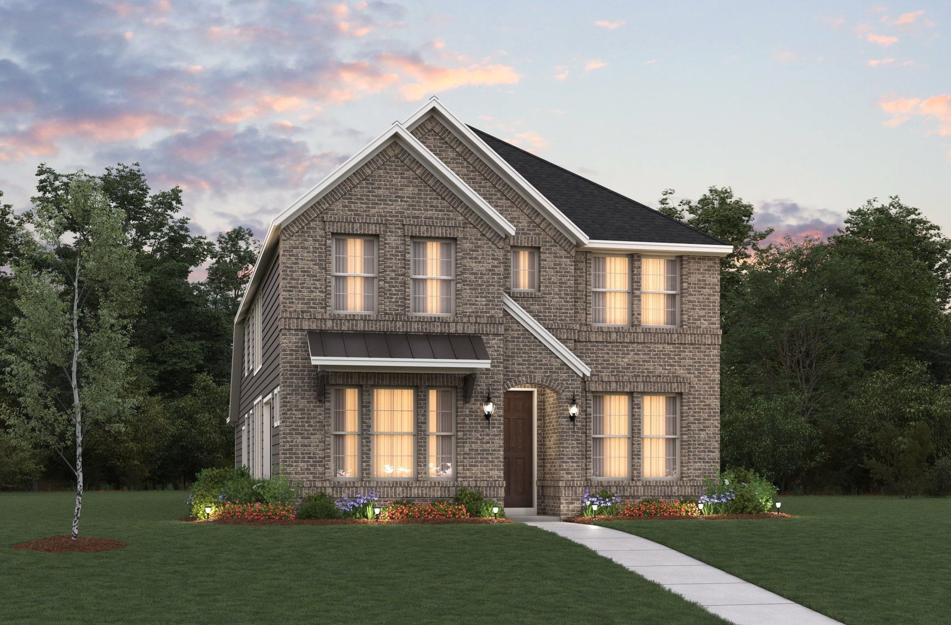 exterior of home with brick