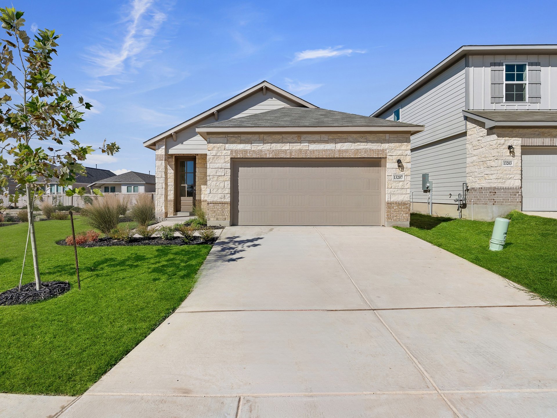exterior with grass, trees & garden