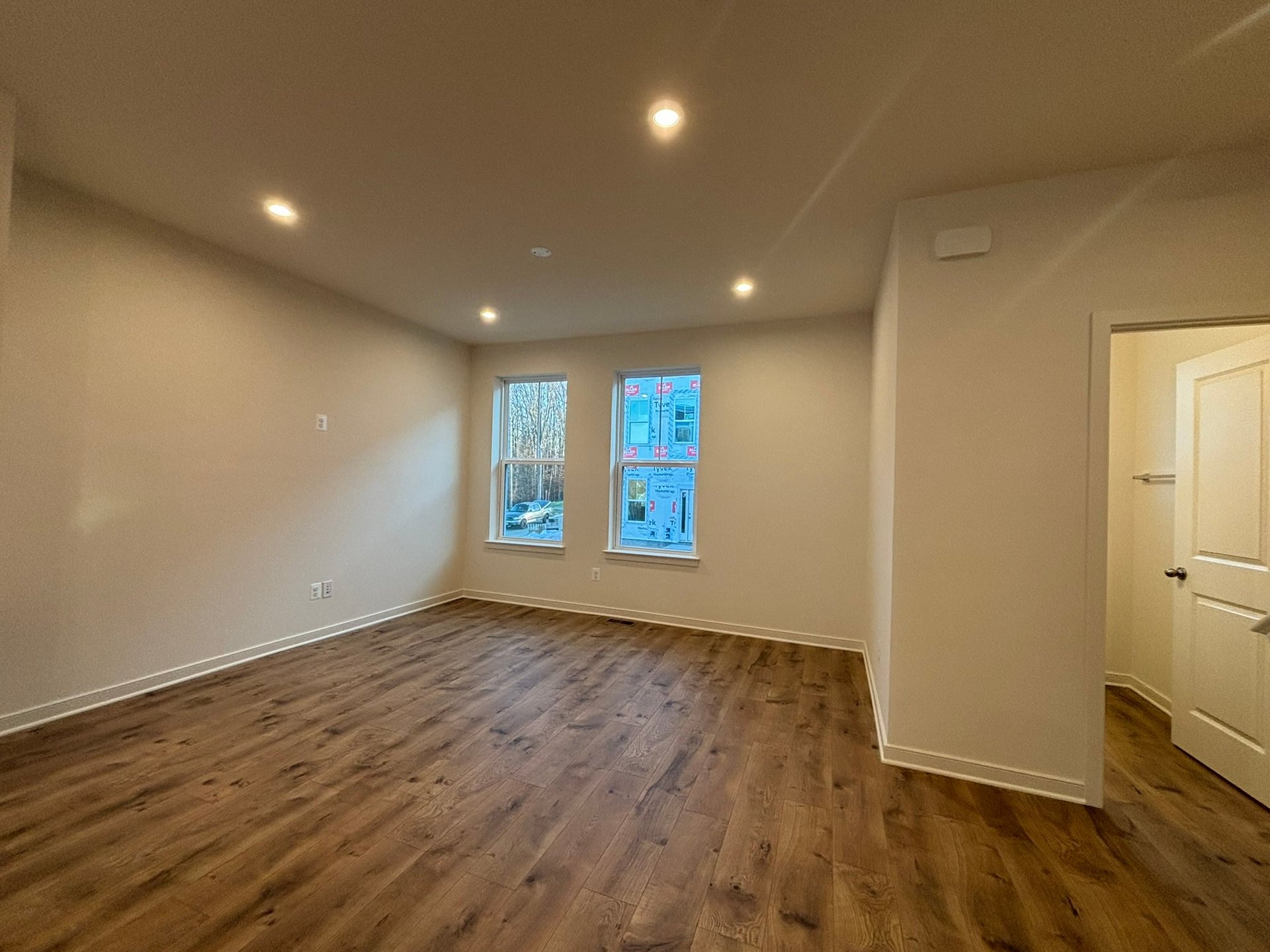great room with two windows