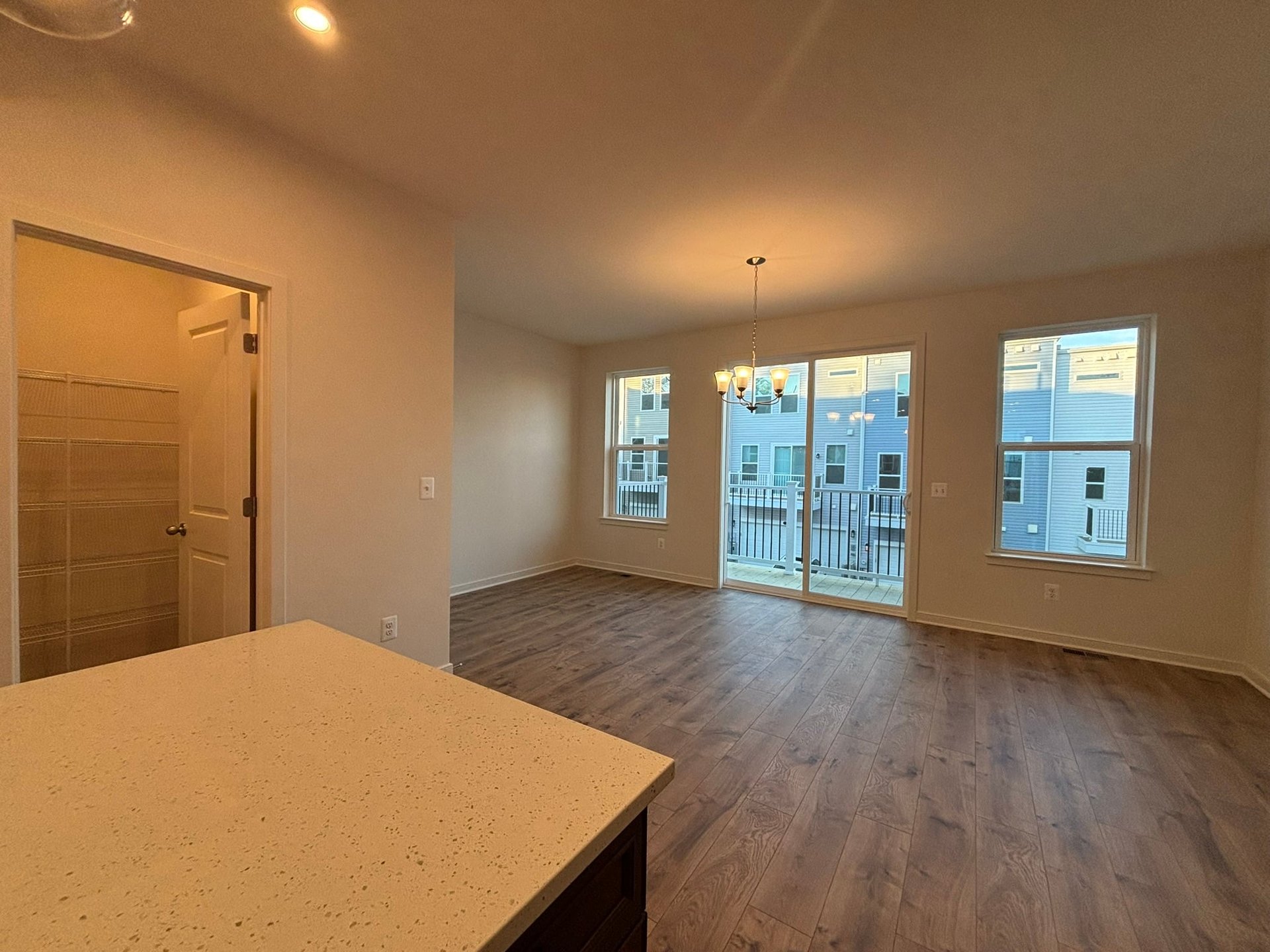 dining room with a pantry