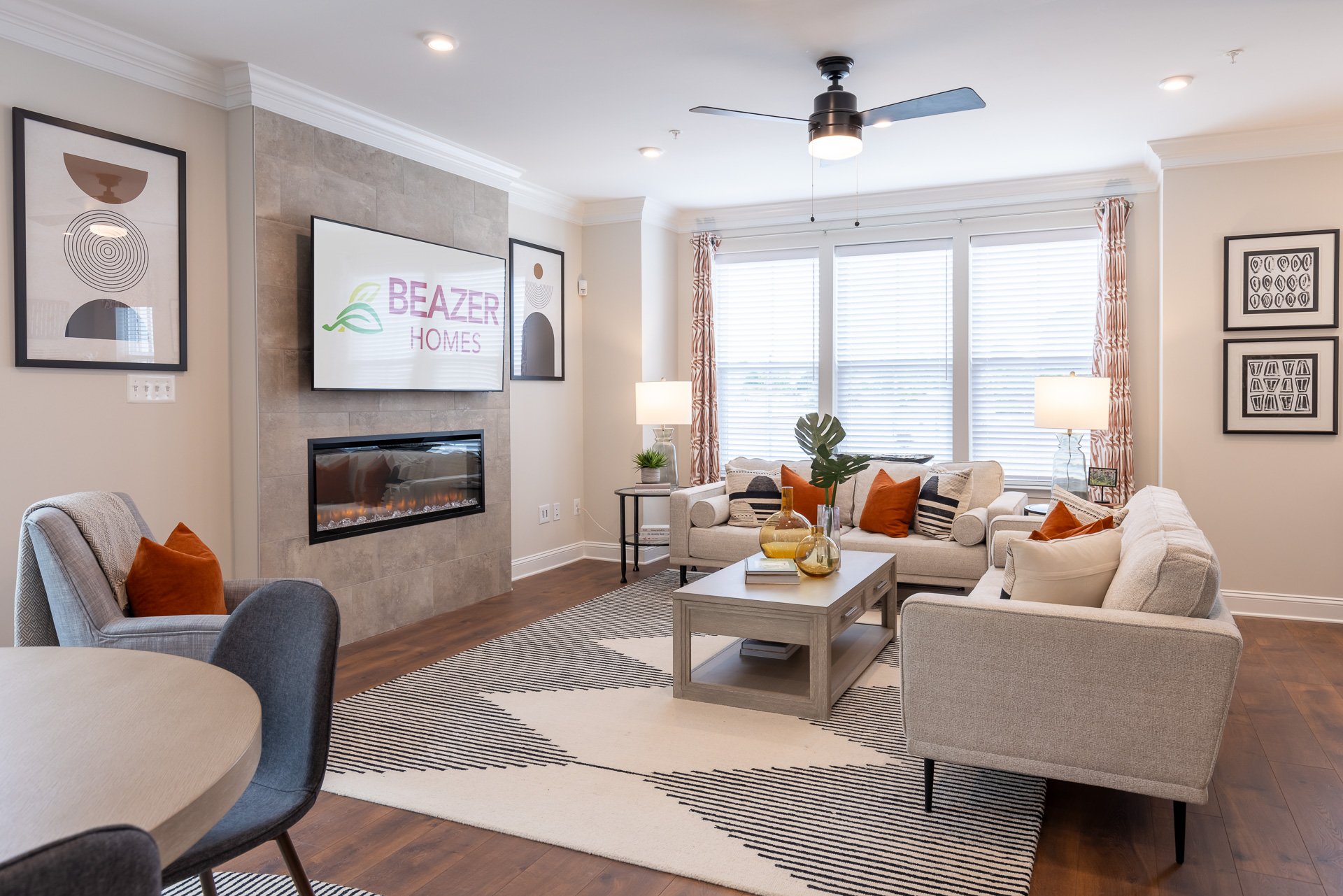 model home great room