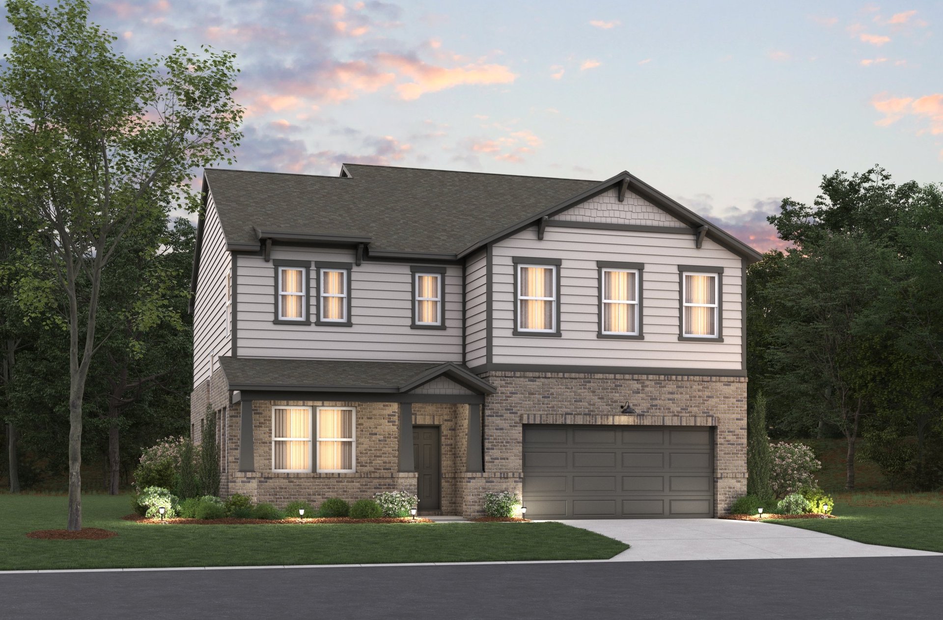 rendering of 2-story single-family home