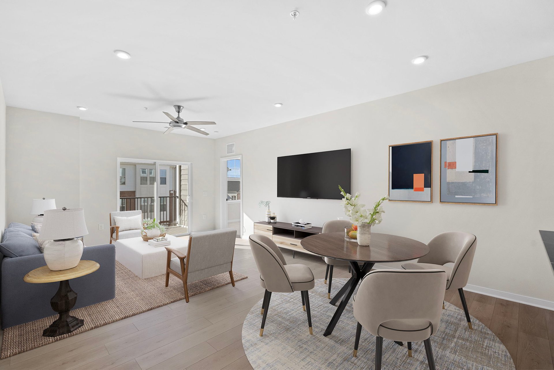 dining room with table and chairs