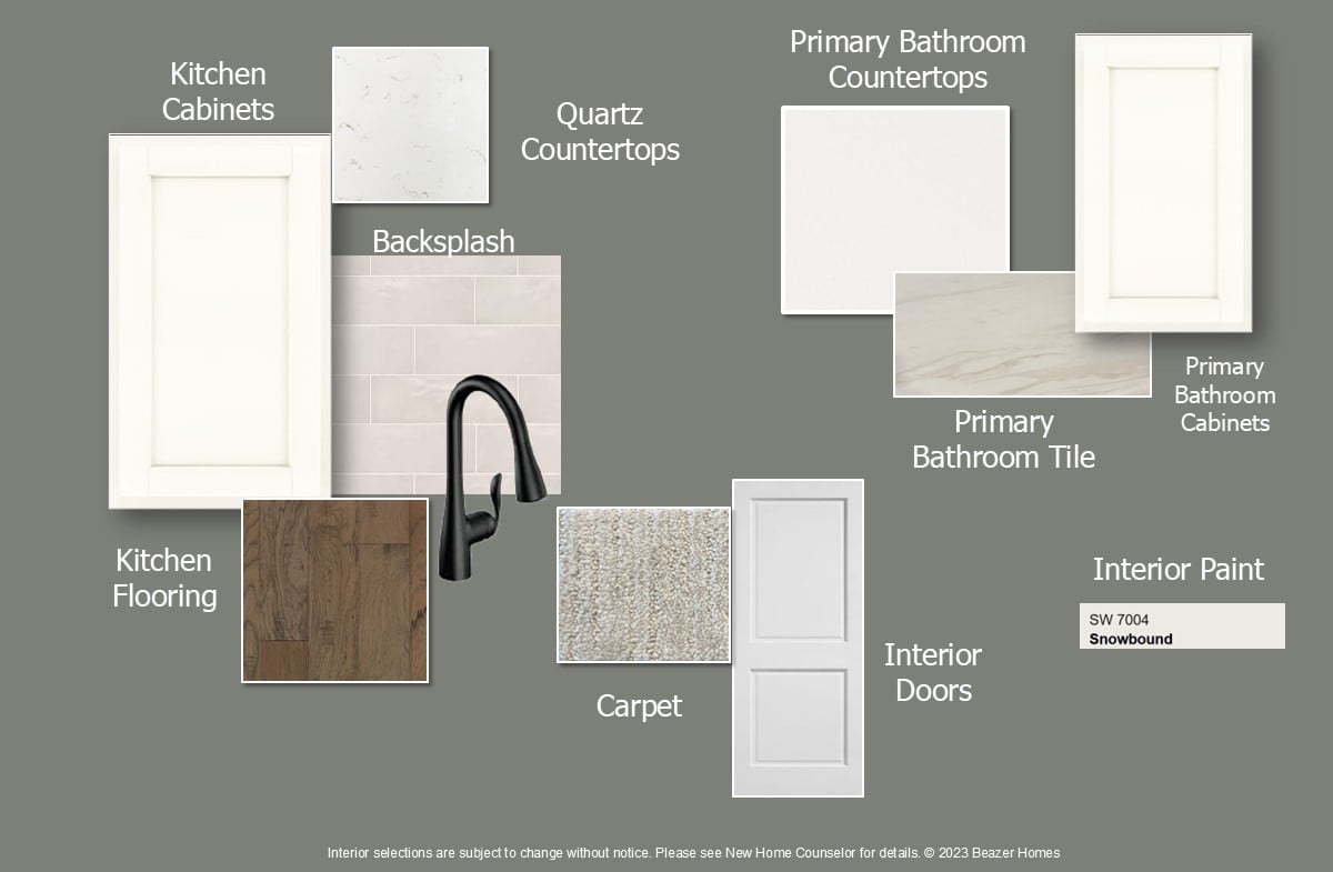 design image with cabinets and countertop choices
