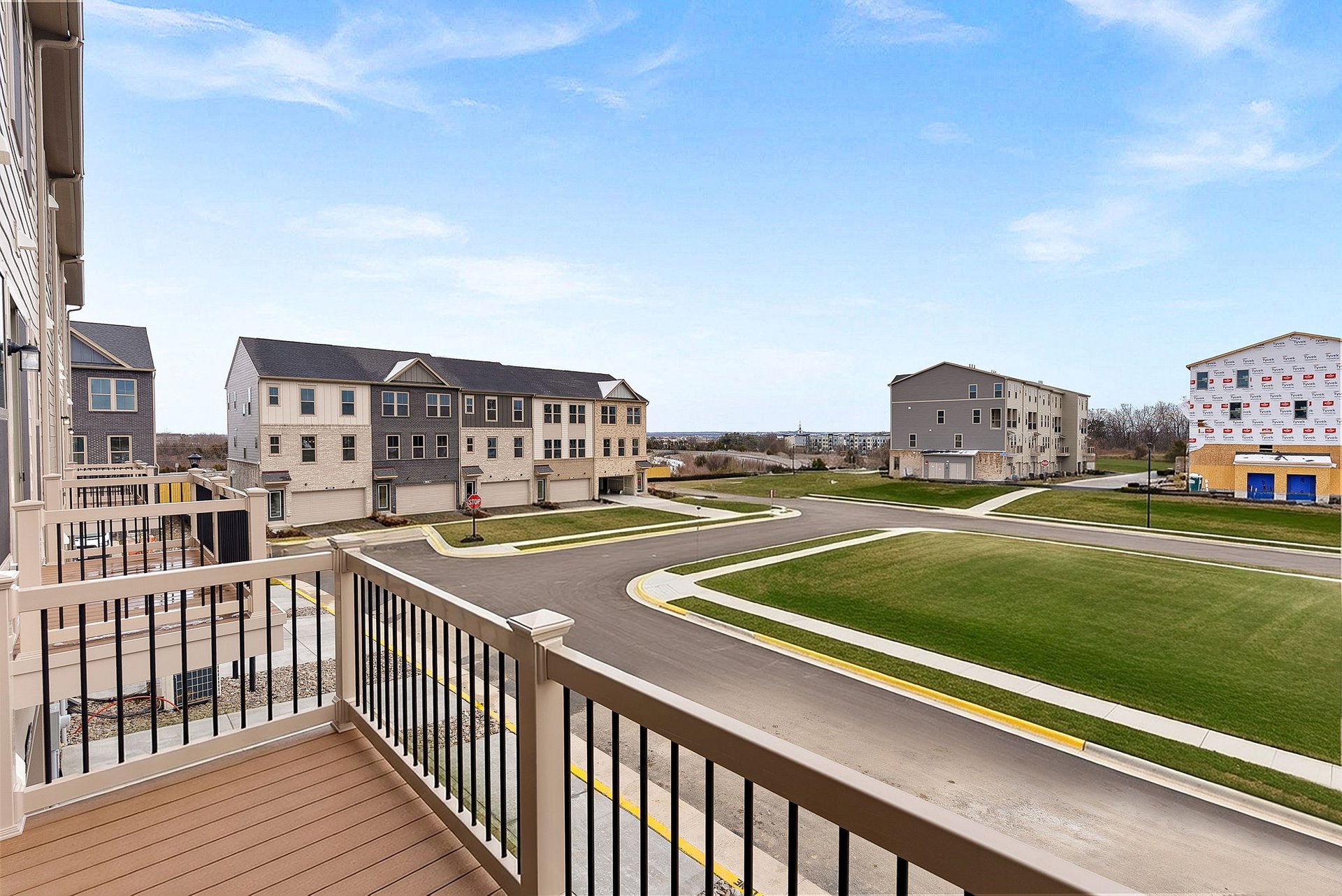 deck with a view of the community