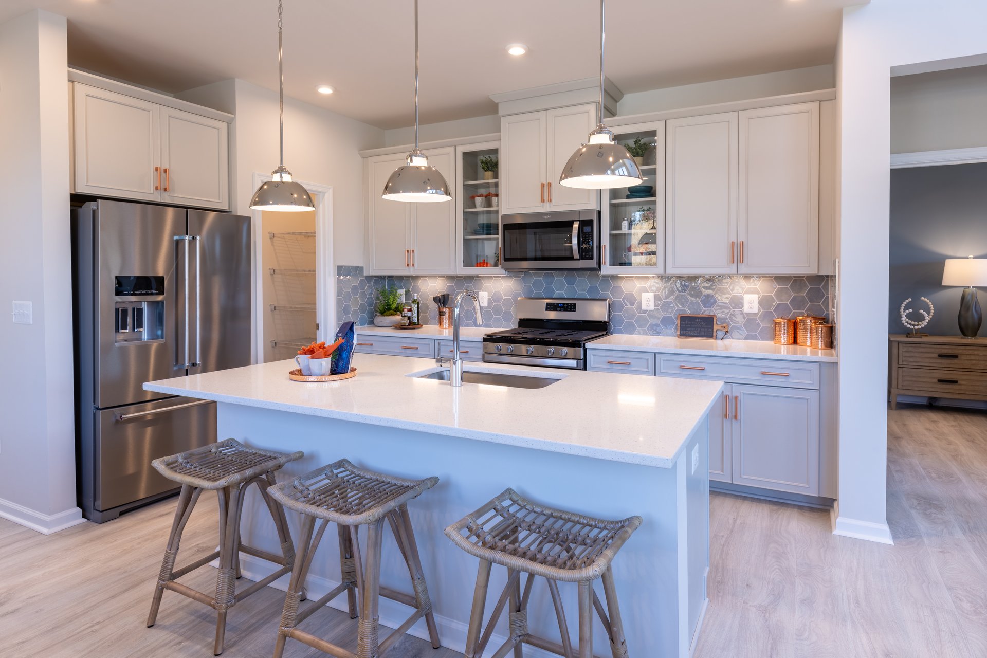 model home kitchen