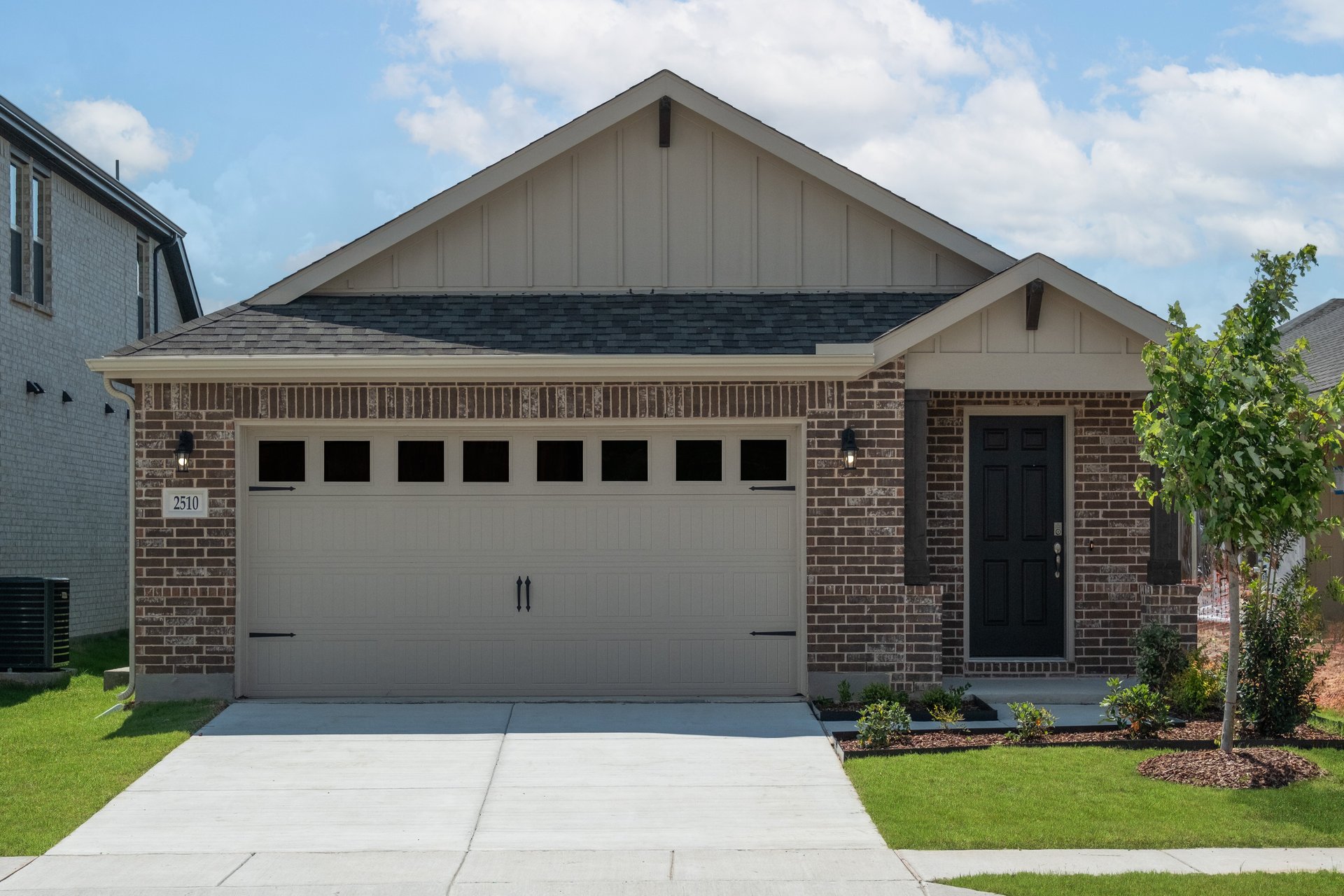 one-story brick exterior