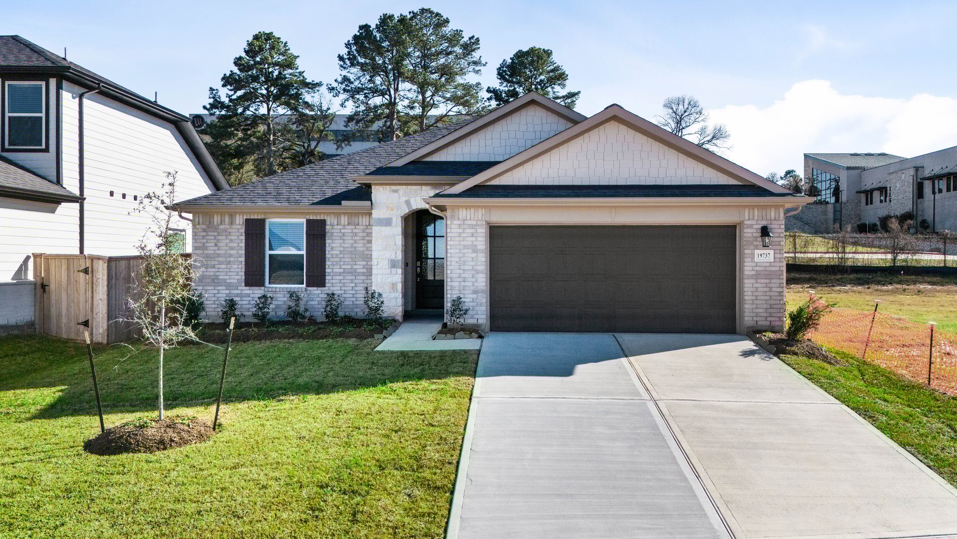 exterior of home with brick and stone