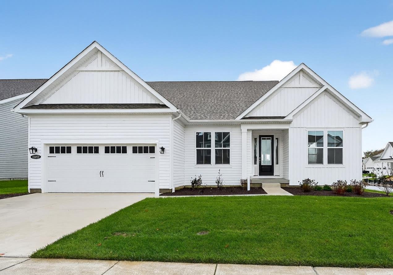 2-car garage single-family home exterior