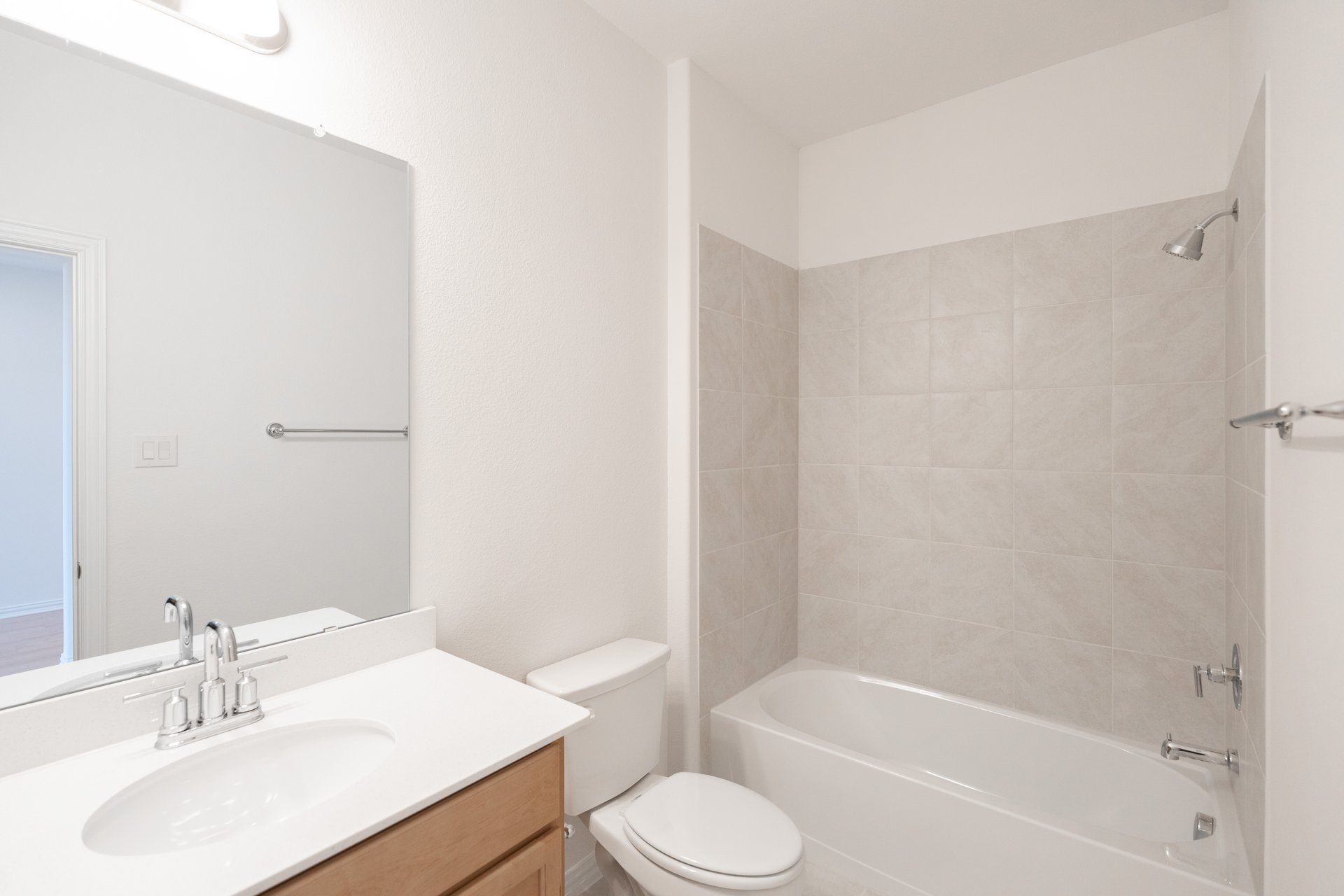 guest bathroom with tub