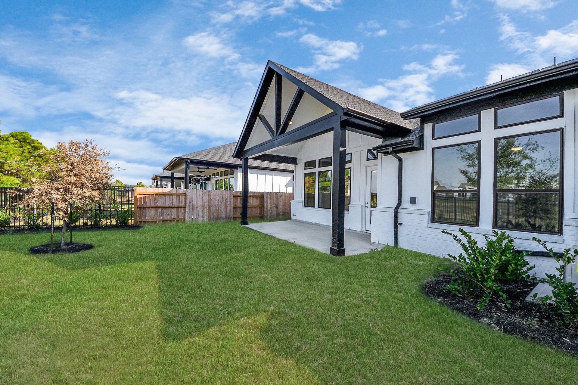 backyard with cover patio