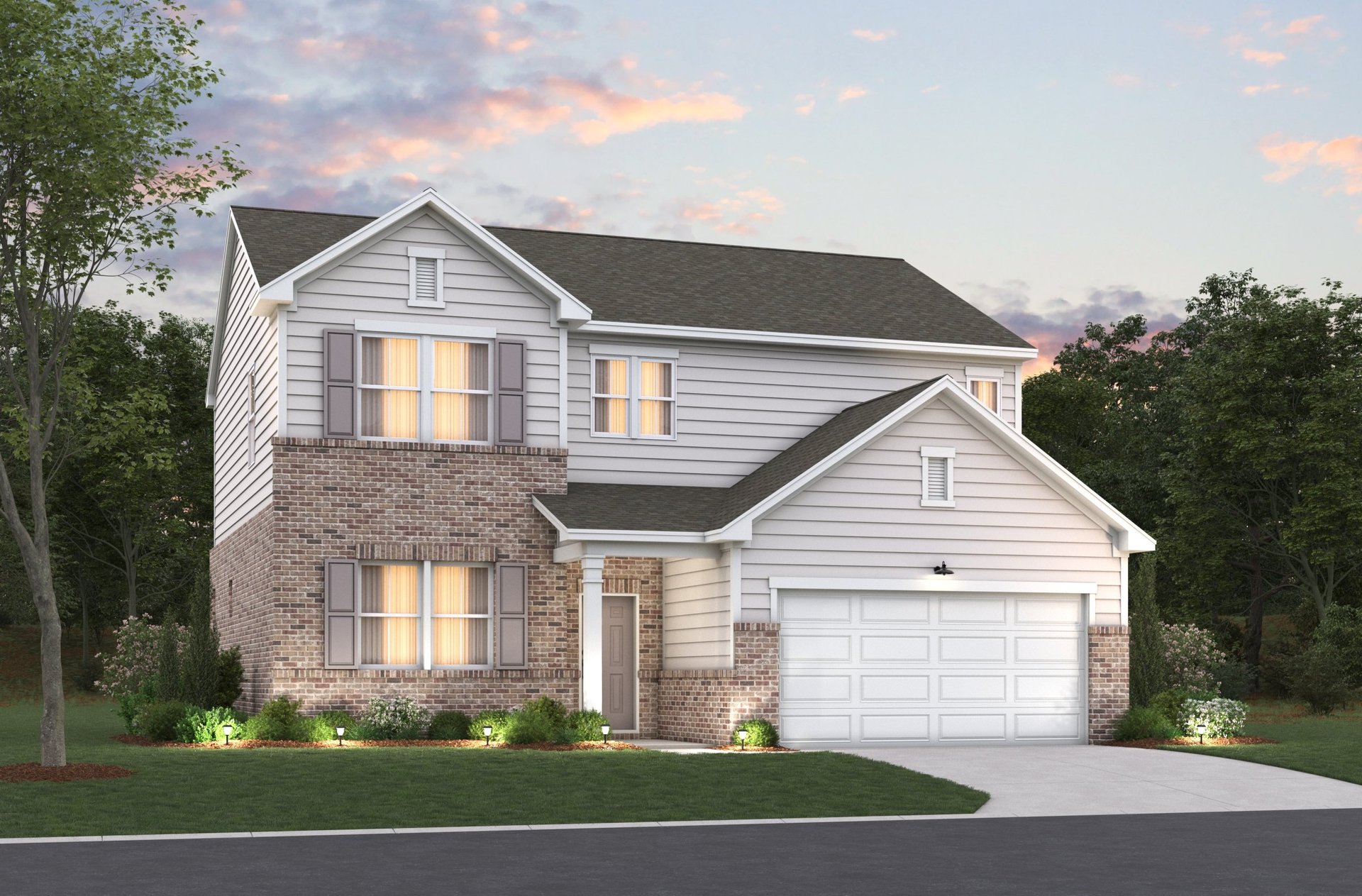 rendering of 2-story single-family home