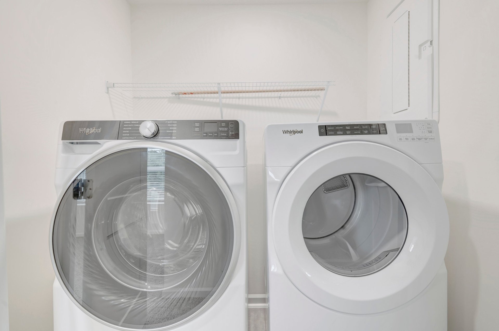 laundry area with a washer and dryer