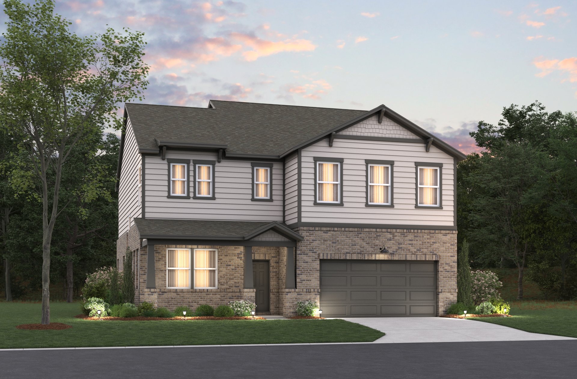 rendering of 2-story single-family home