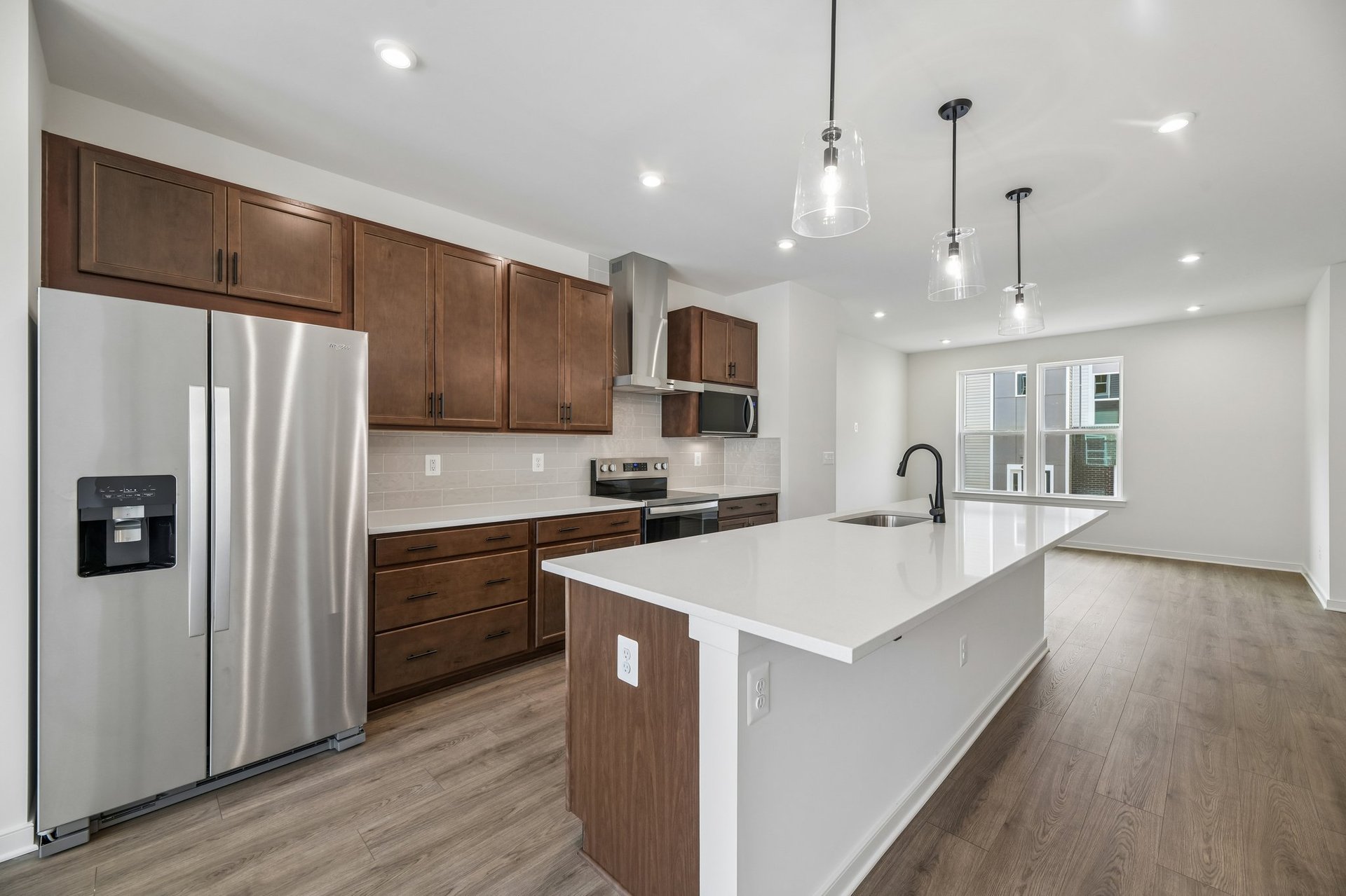 kitchen with an island