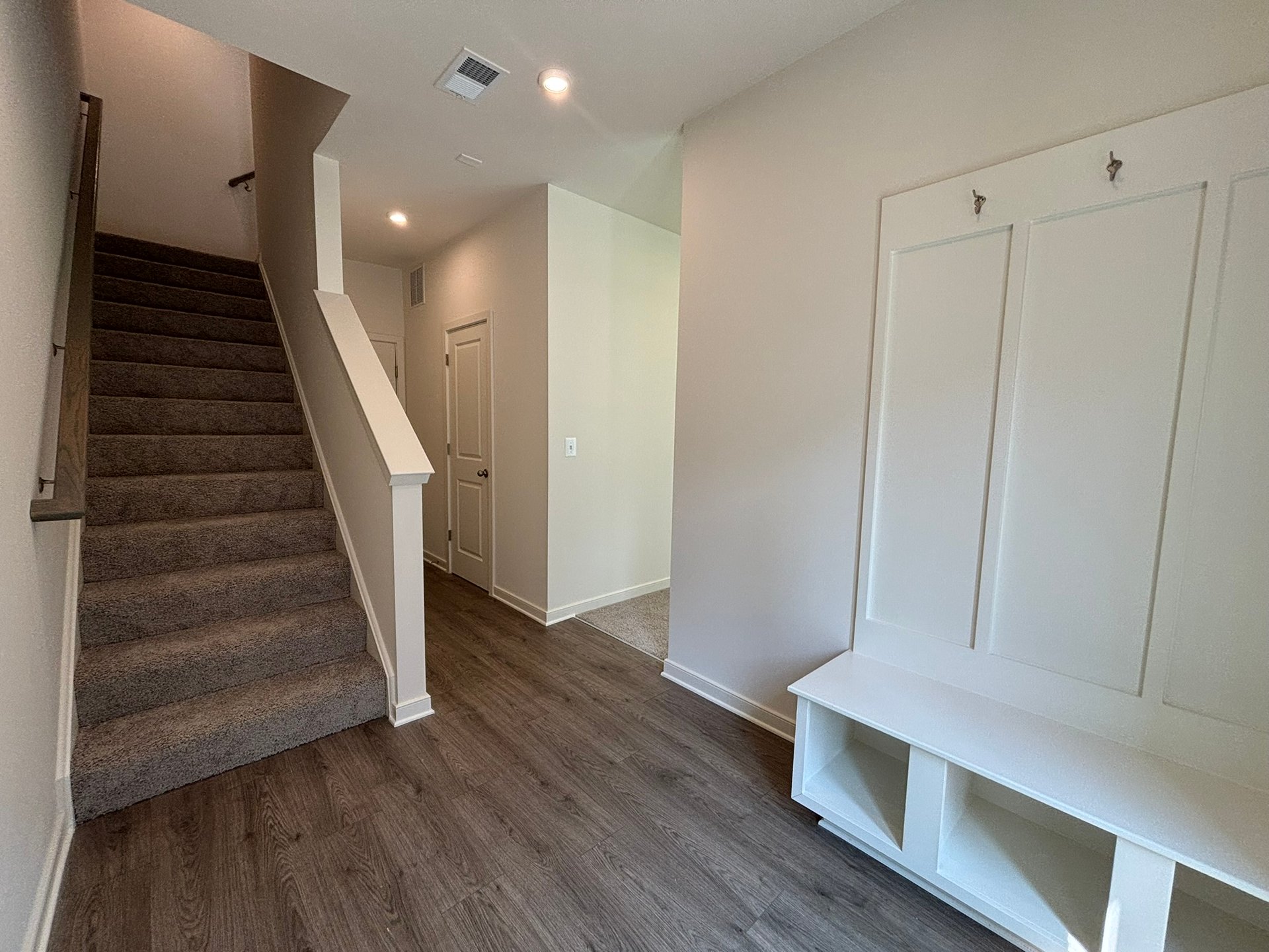 foyer with a mudroom bench